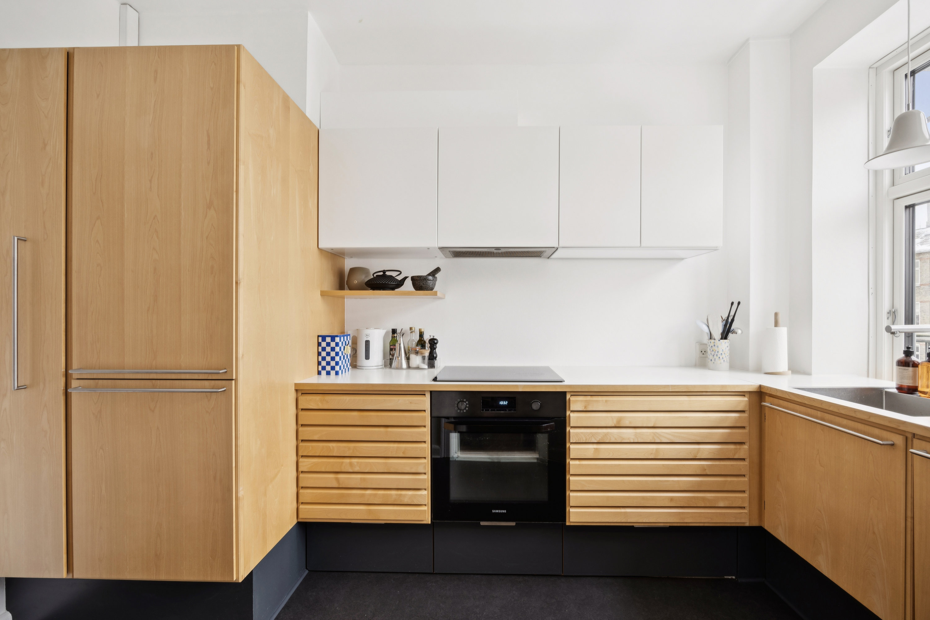 Fremhævet køkken billede i fuldskærmstilstand. Billede af Kong Georgs Vej 4, 3. tv., 2000 Frederiksberg