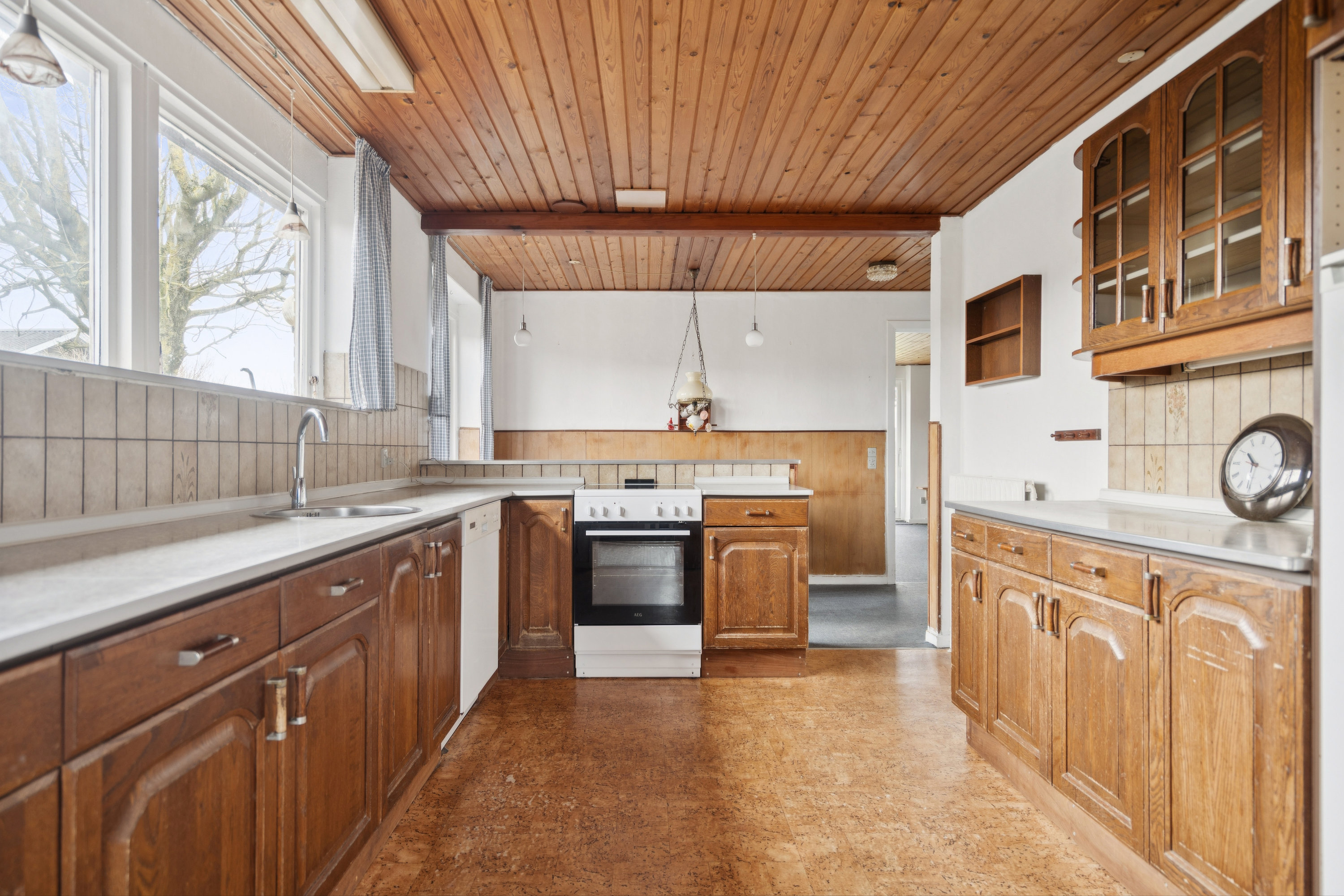 Fremhævet køkken billede i fuldskærmstilstand. Billede af Irisvej 22, Åbyen, 9850 Hirtshals