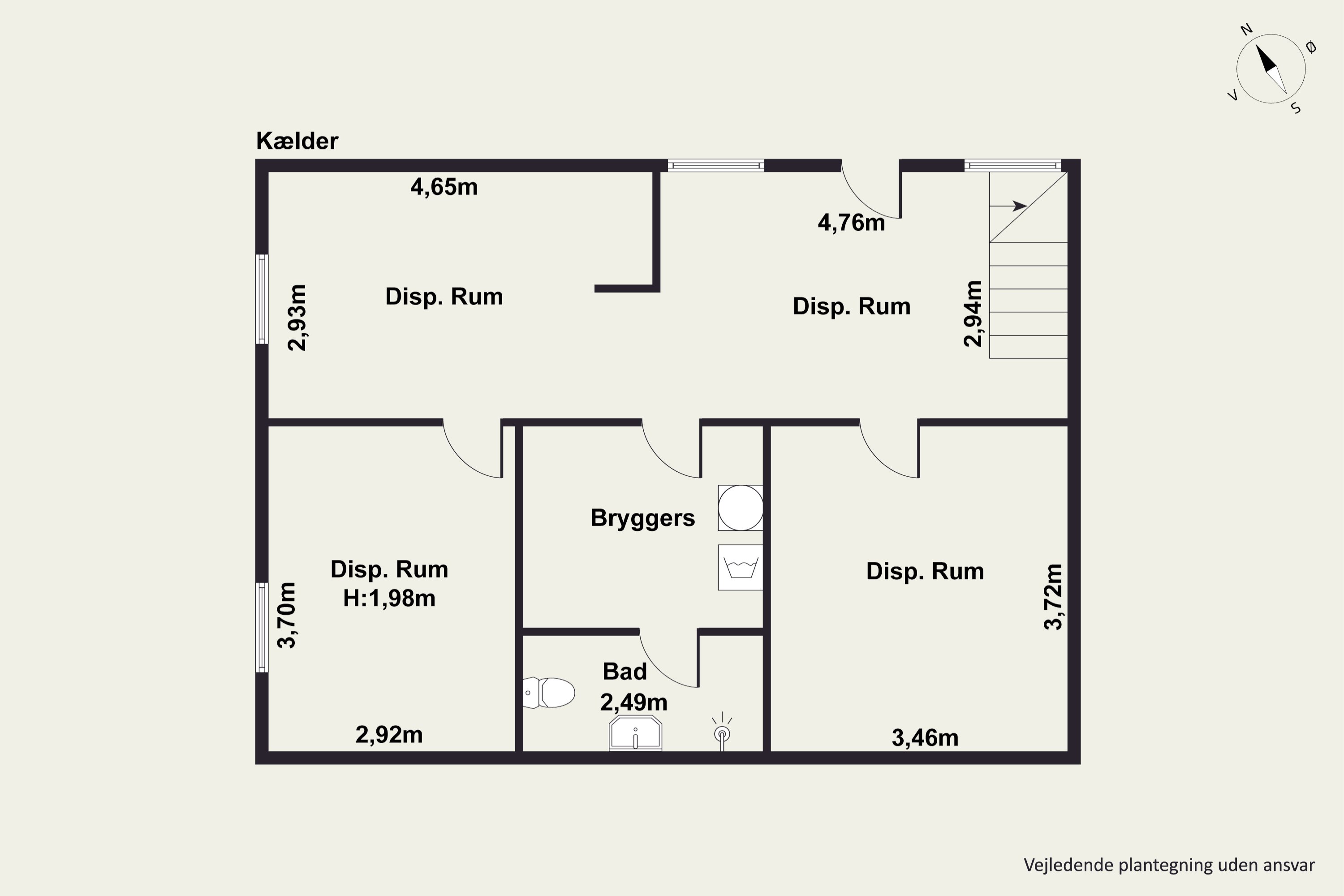 Plantegninger billede af Vestervang 4, Fløng, 2640 Hedehusene