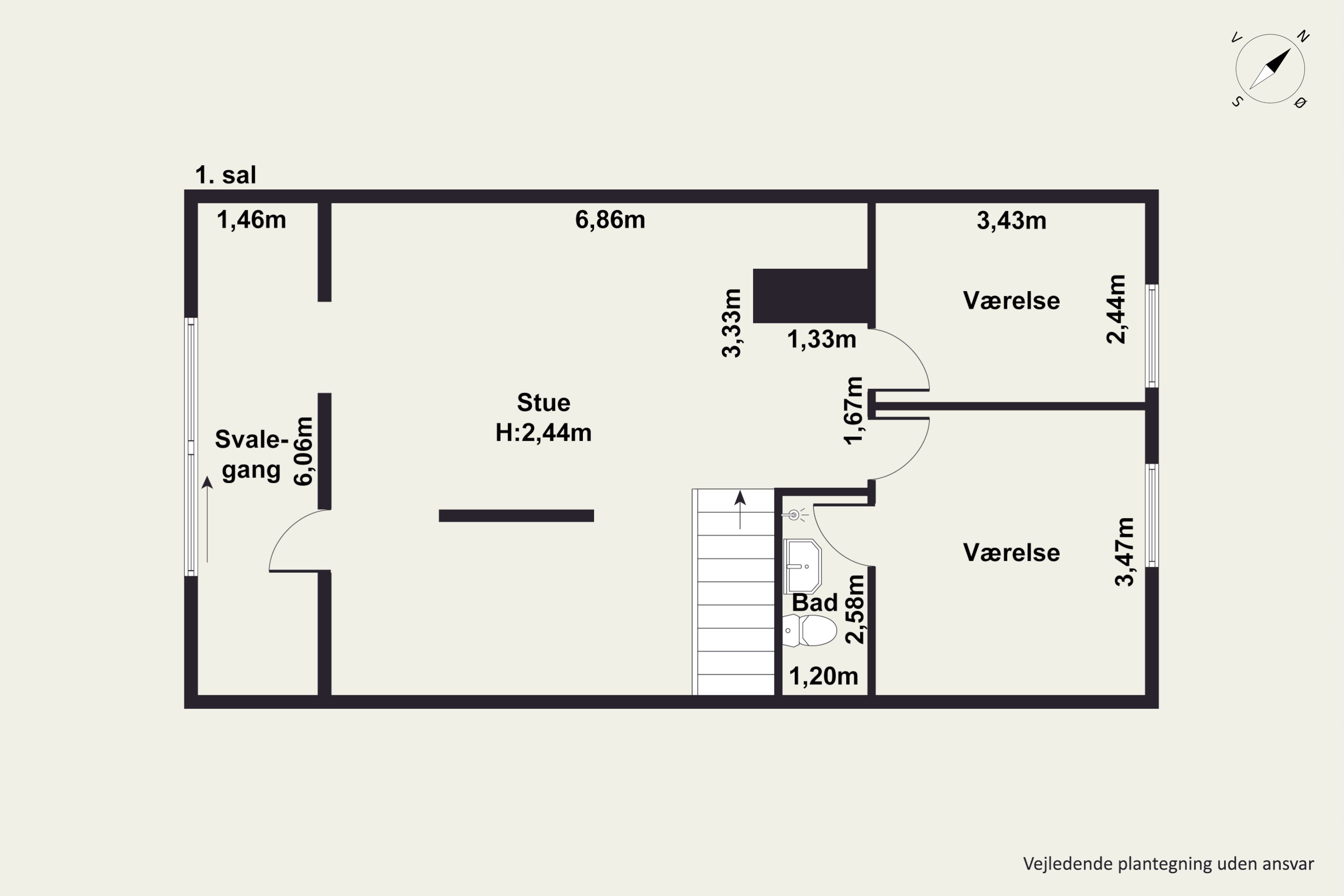 Plantegninger billede af Fjordbakken 51, Hadsund Syd, 9560 Hadsund