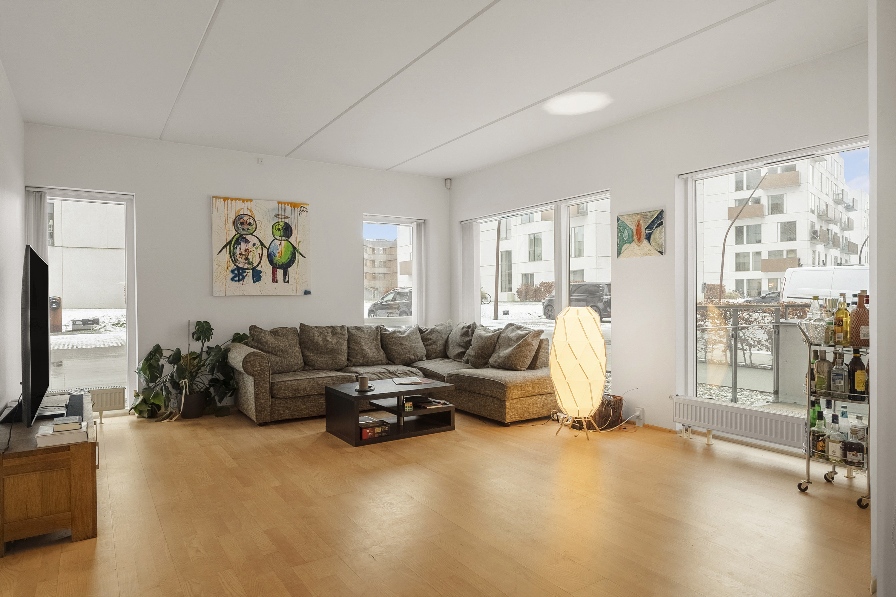 Fremhævet stue billede i fuldskærmstilstand. Billede af Promenadebyen 6, st.., 5000 Odense C