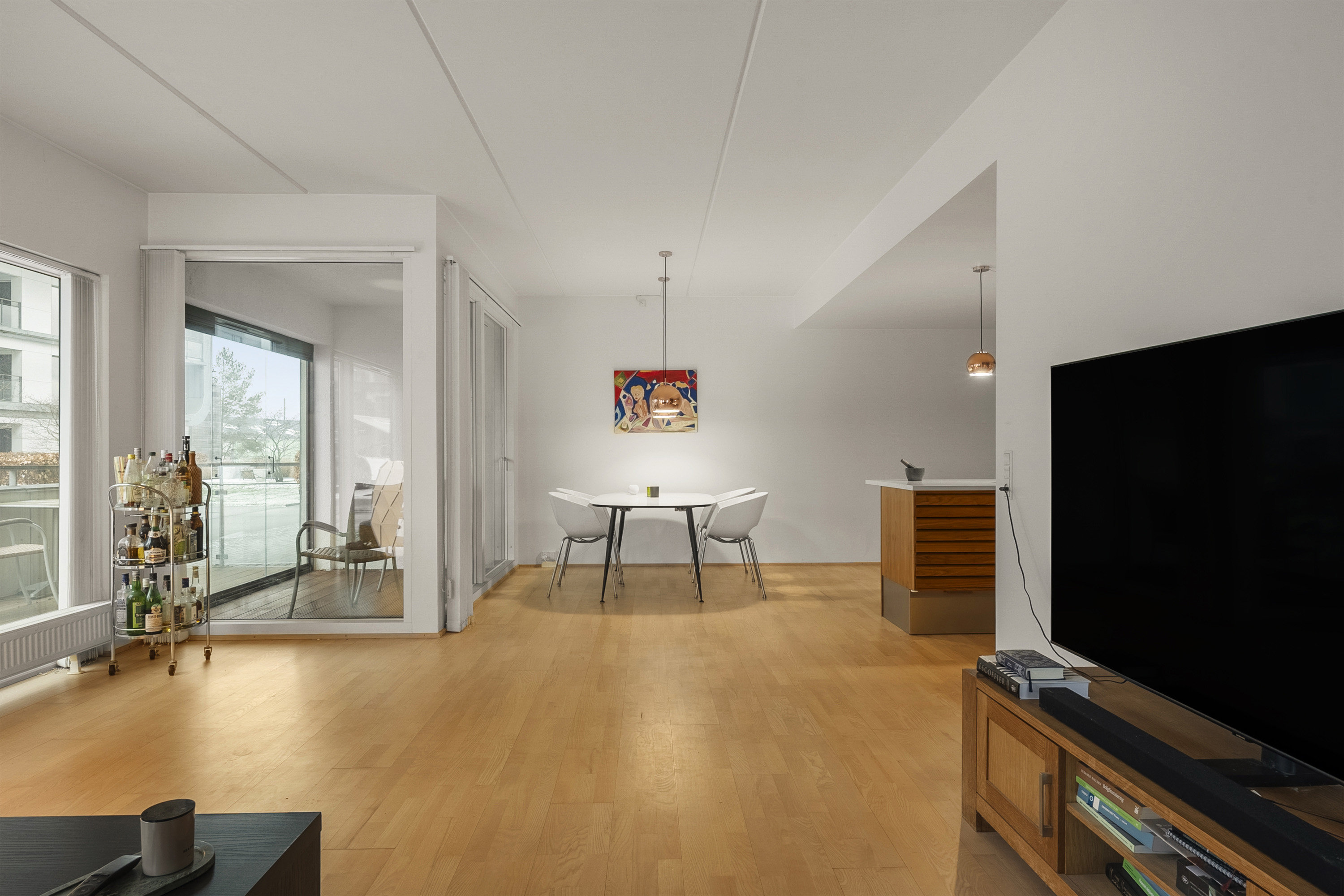 Fremhævet stue billede i fuldskærmstilstand. Billede af Promenadebyen 6, st.., 5000 Odense C