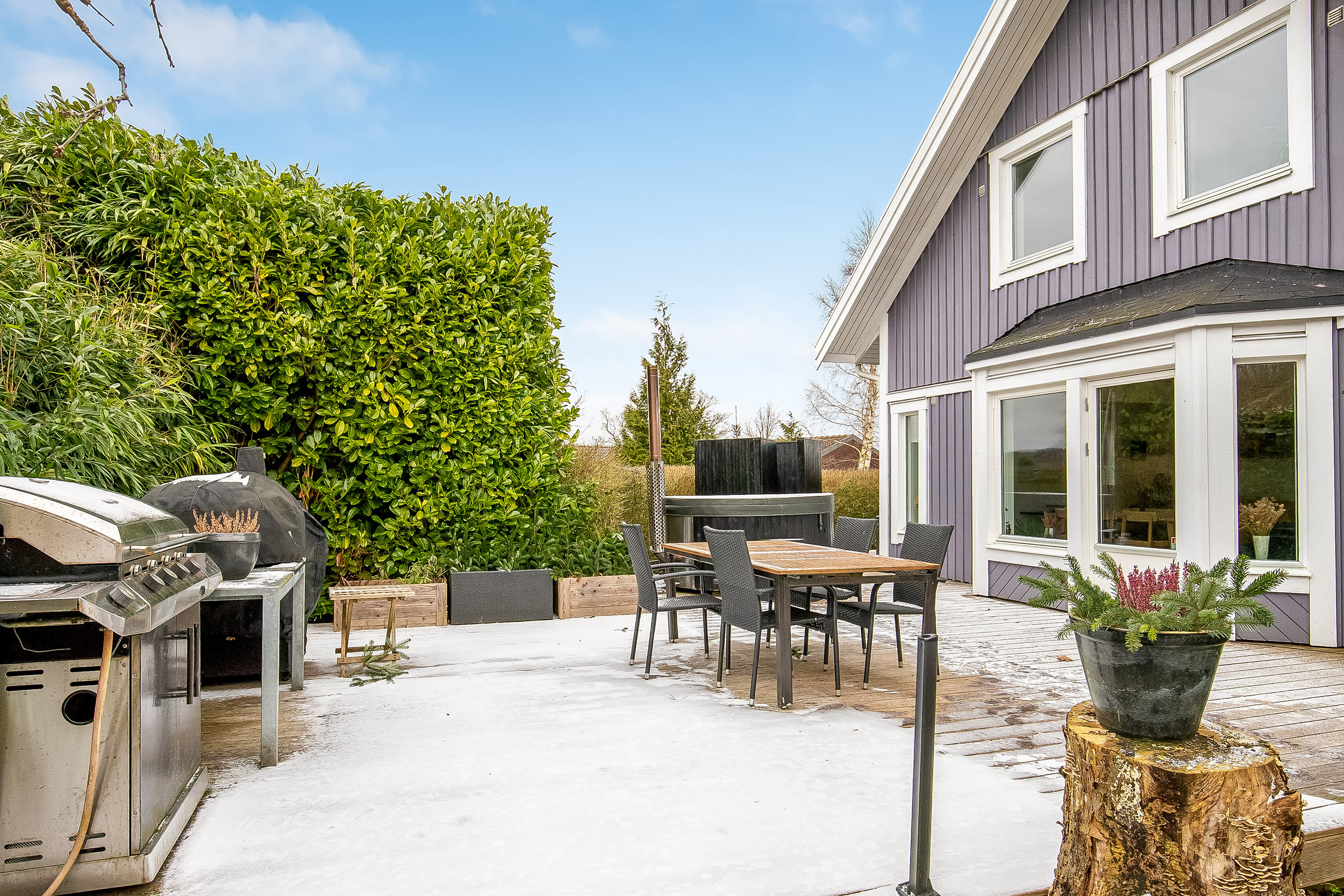 Fremhævet terrasse billede i fuldskærmstilstand. Billede af Fjordvænget 30, Brejning, 7080 Børkop