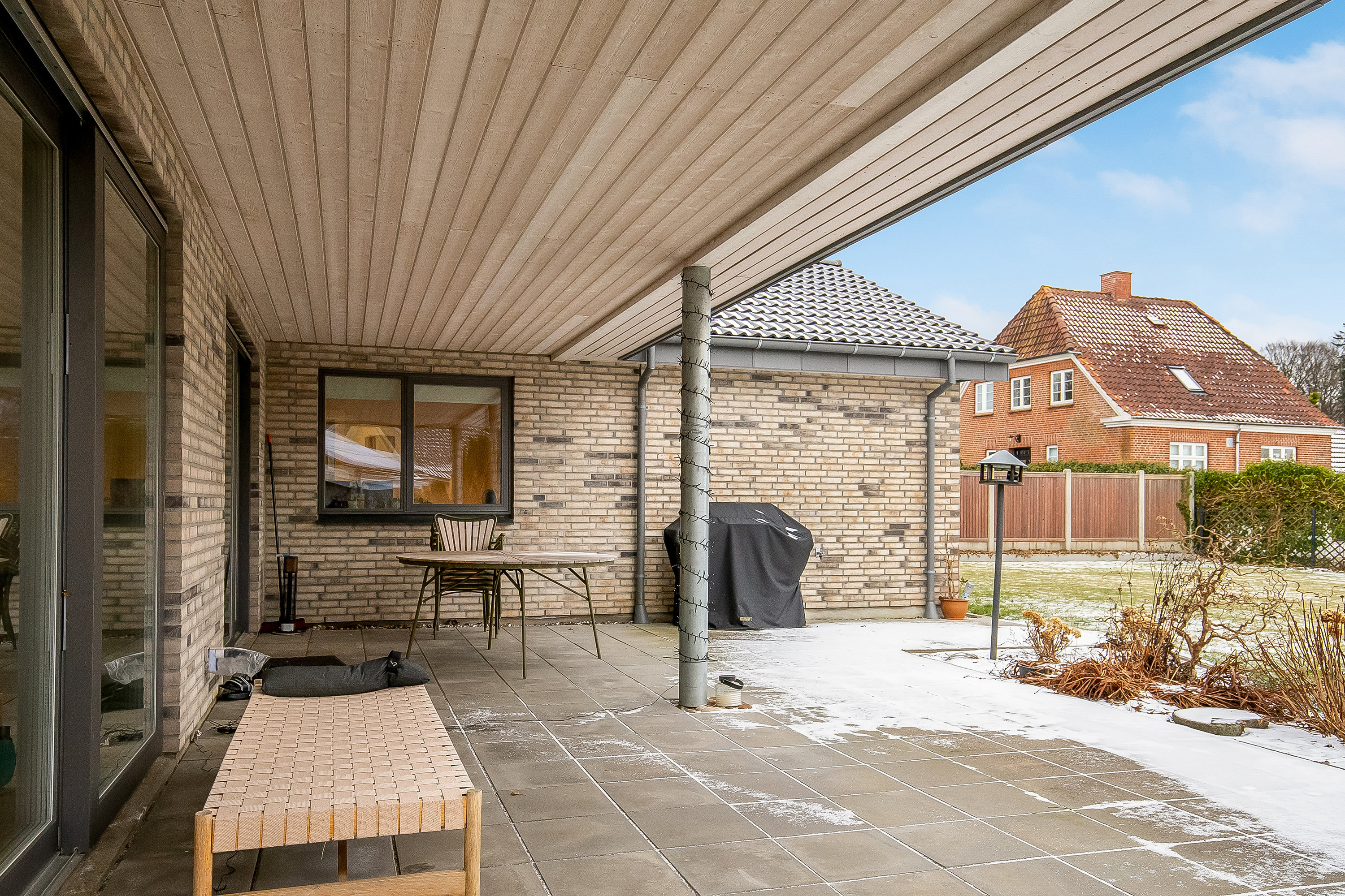 Fremhævet terrasse billede i fuldskærmstilstand. Billede af Kløvervej 21, Søndermarken, 7100 Vejle