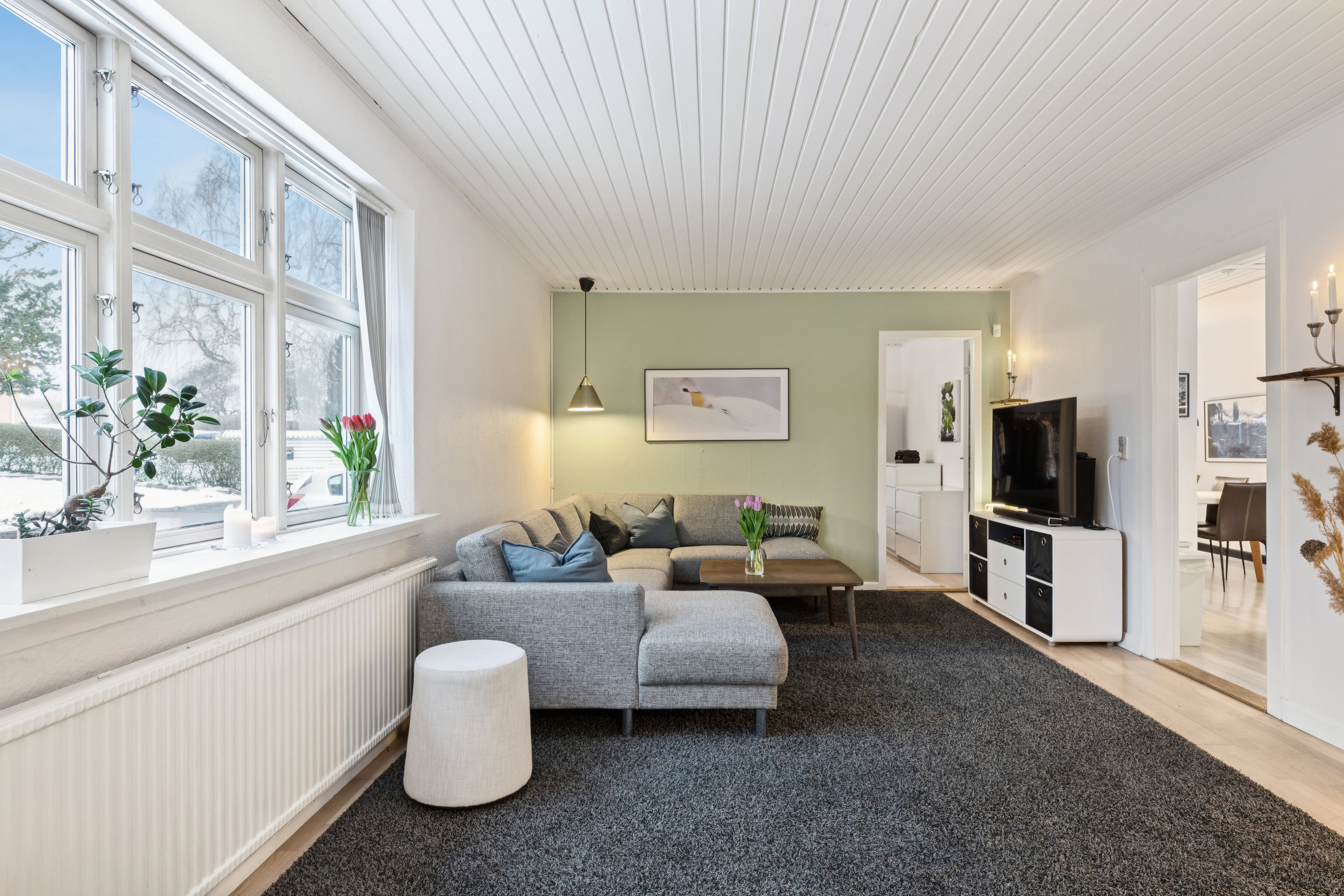 Fremhævet stue billede i fuldskærmstilstand. Billede af Vestervang 4, Fløng, 2640 Hedehusene