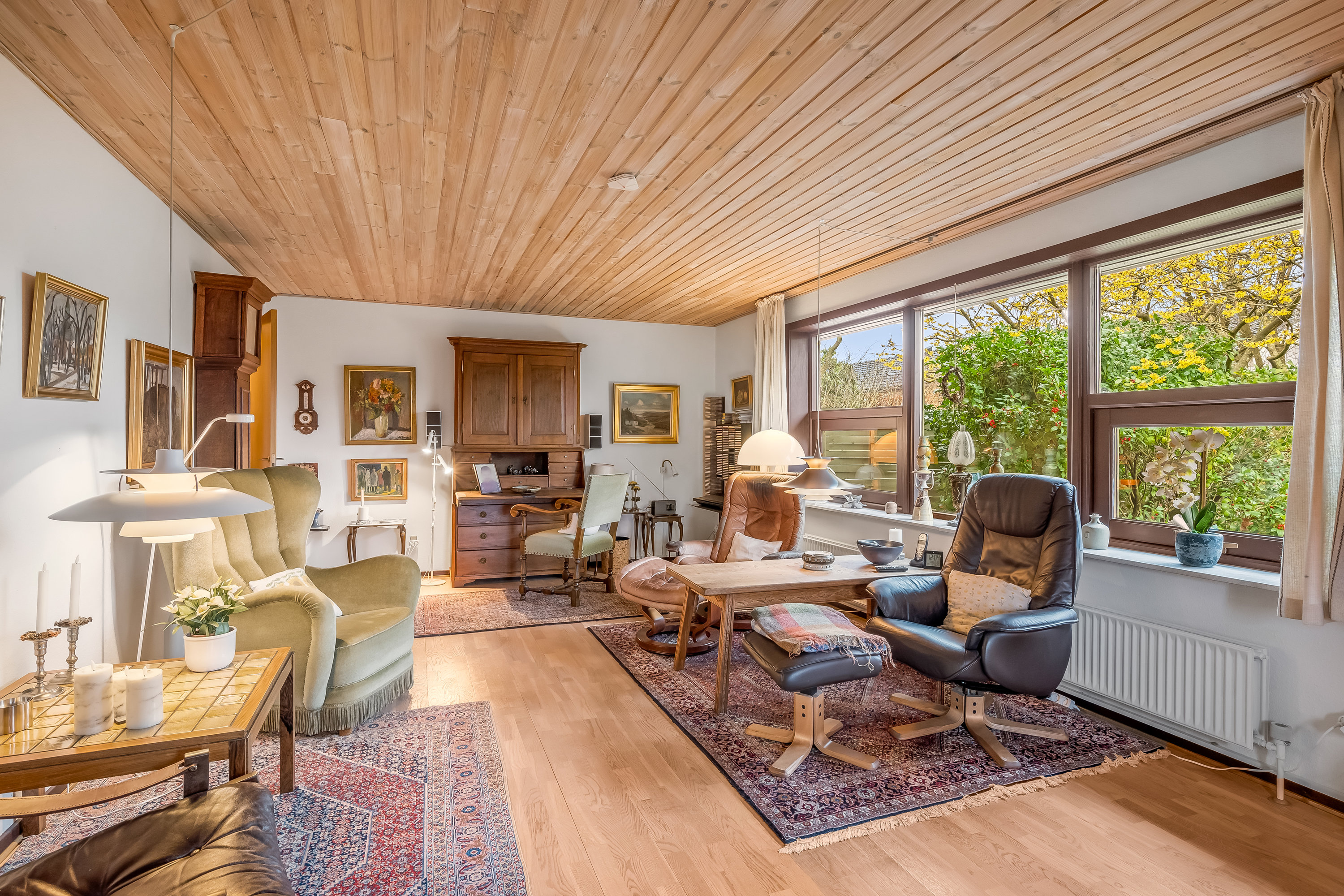 Fremhævet stue billede i fuldskærmstilstand. Billede af Gyvellunden 47, 6800 Varde