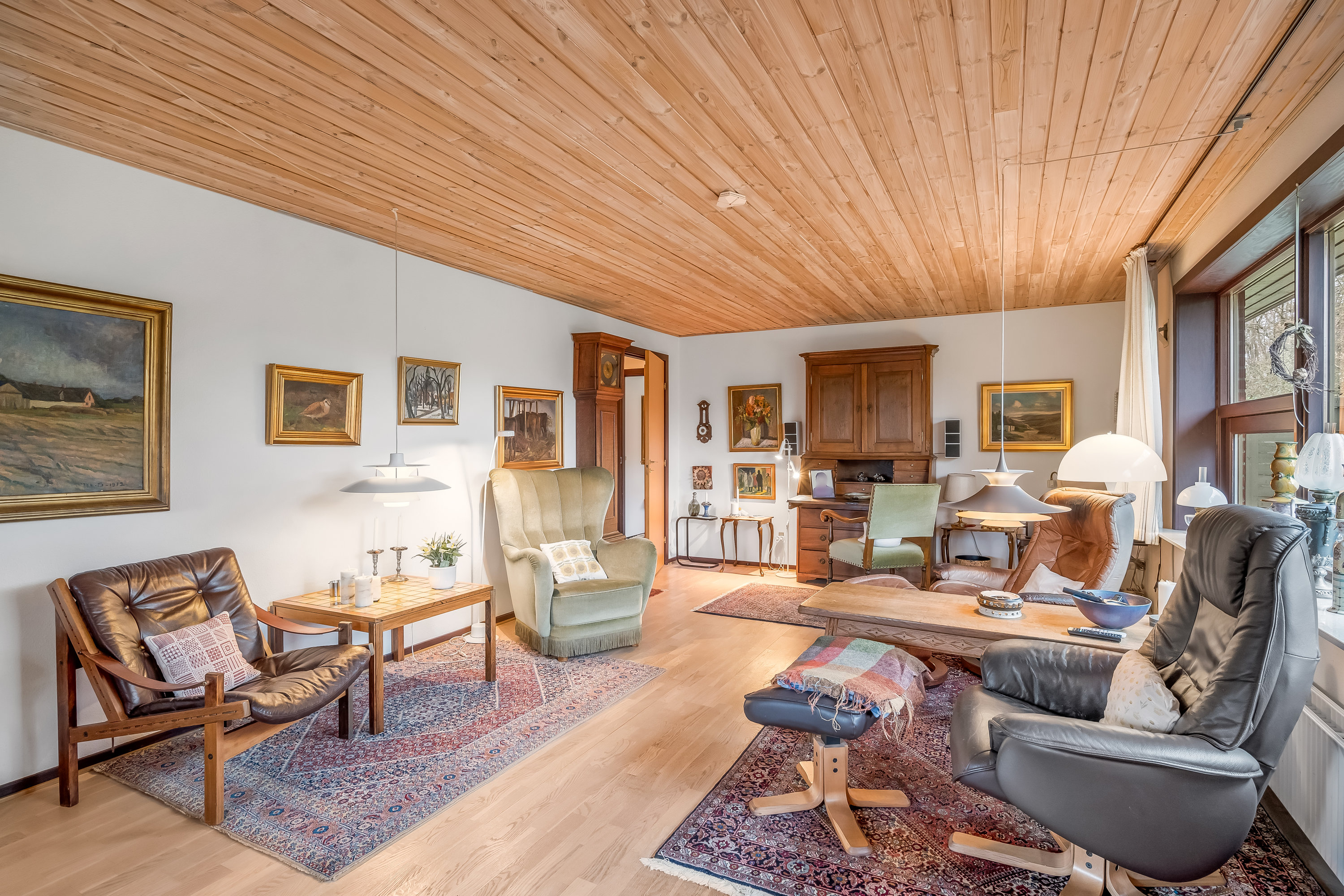 Fremhævet stue billede i fuldskærmstilstand. Billede af Gyvellunden 47, 6800 Varde