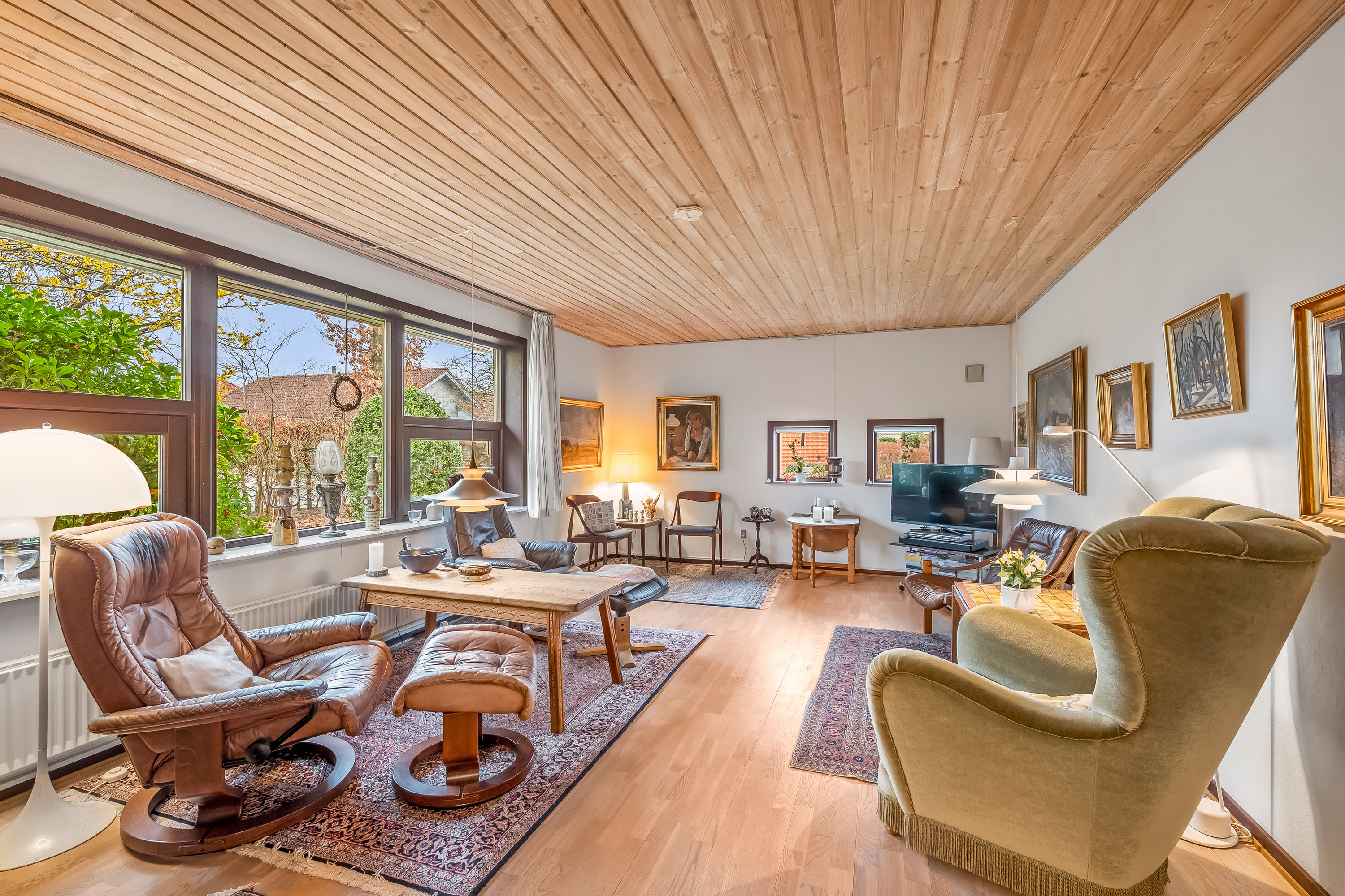 Fremhævet stue billede i fuldskærmstilstand. Billede af Gyvellunden 47, 6800 Varde