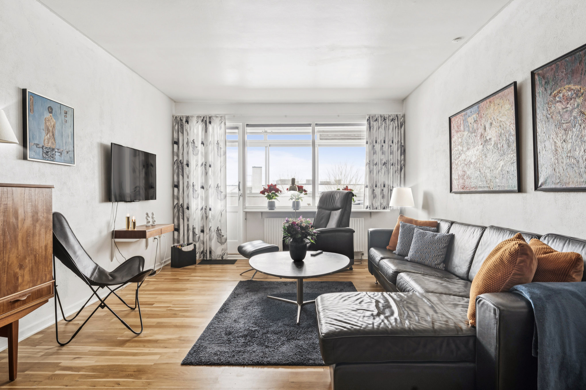 Fremhævet stue billede i fuldskærmstilstand. Billede af Højtoftegade 4, st.. th., 8940 Randers SV