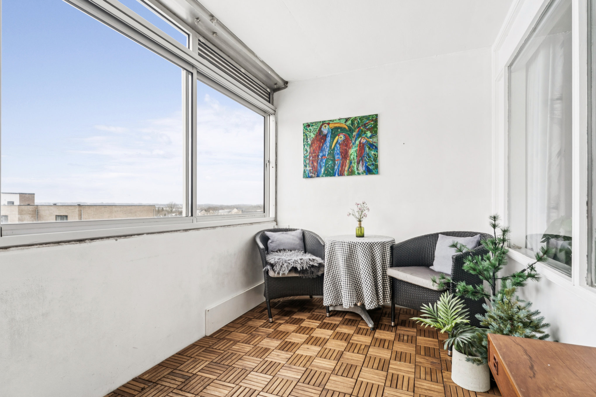 Fremhævet altan billede i fuldskærmstilstand. Billede af Højtoftegade 4, st.. th., 8940 Randers SV