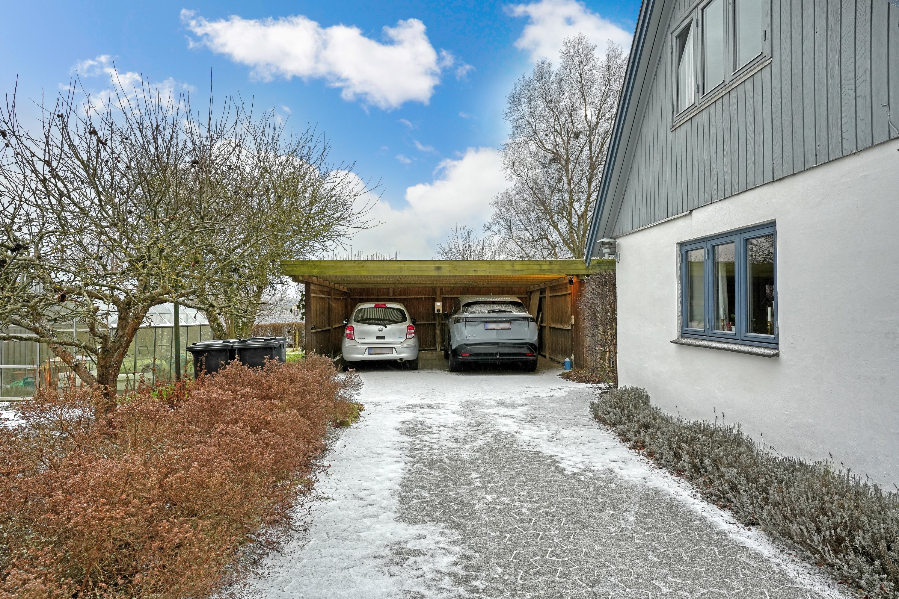 Fremhævet carport billede i fuldskærmstilstand. Billede af Naurbjergvej 19, Kr Skensved, 4622 Havdrup