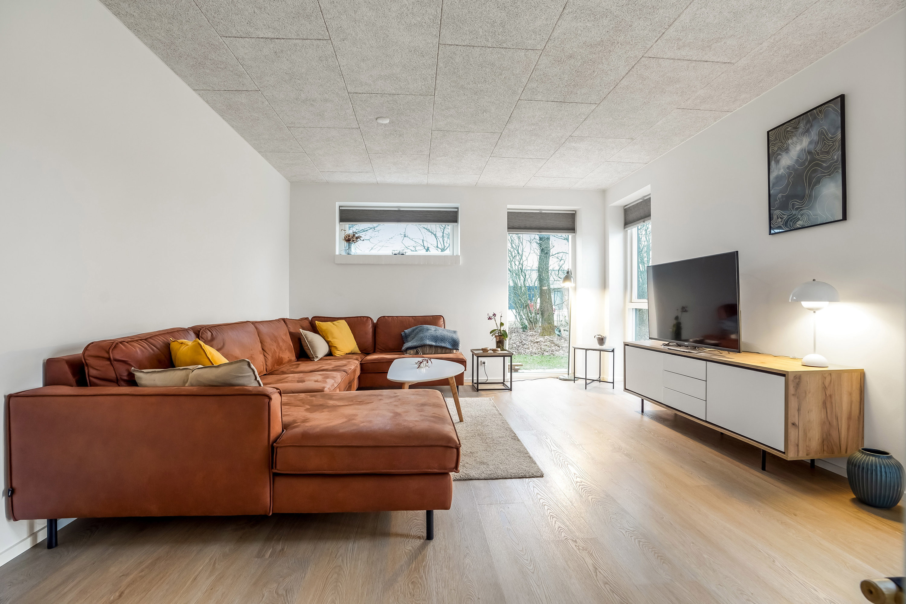 Fremhævet stue billede i fuldskærmstilstand. Billede af Læhegnet 4, 7190 Billund