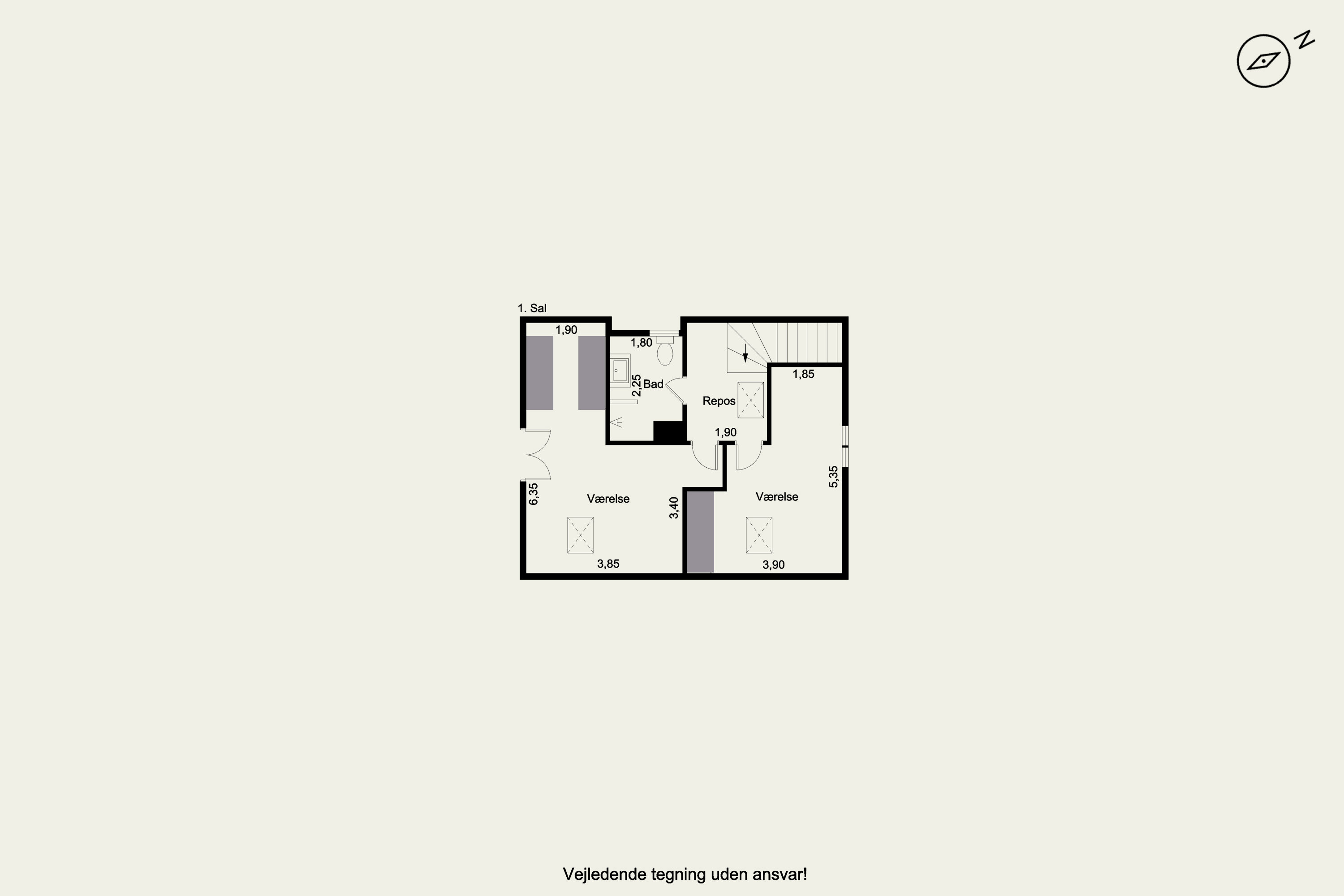 Plantegninger billede af Byvej 59, 3600 Frederikssund