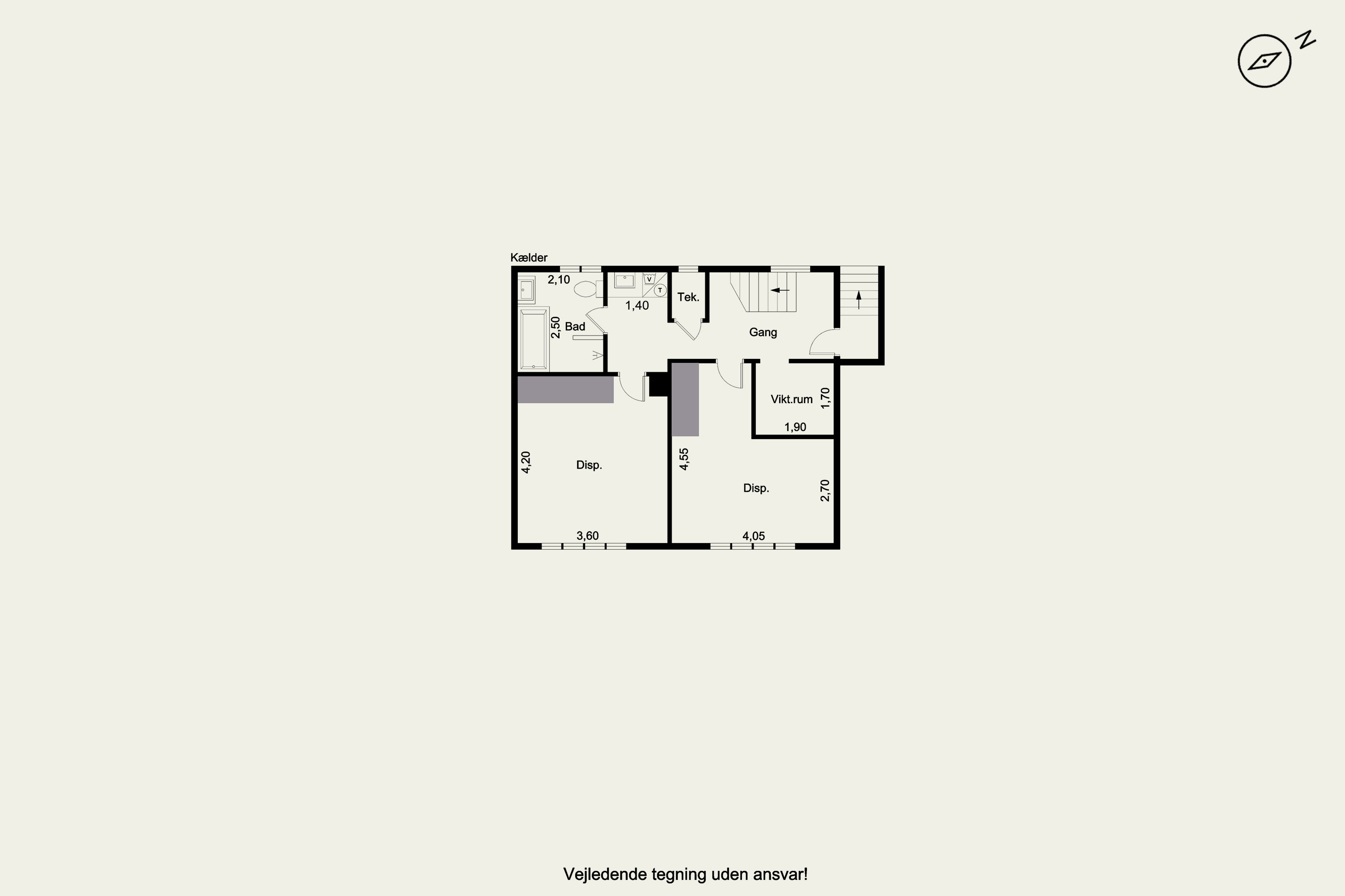 Plantegninger billede af Byvej 59, 3600 Frederikssund