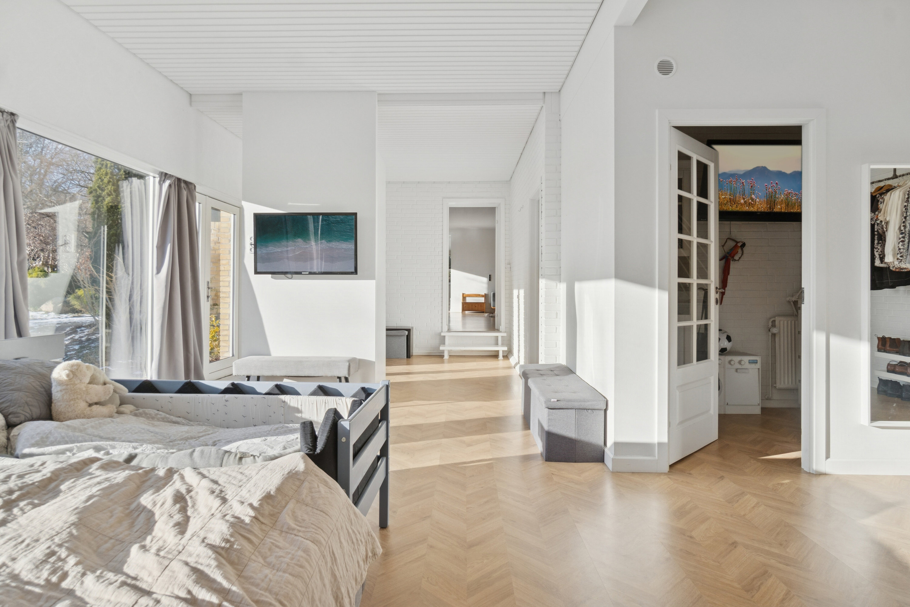 Fremhævet soveværelse billede i fuldskærmstilstand. Billede af Engvangen 3, Ottestrup, 4200 Slagelse