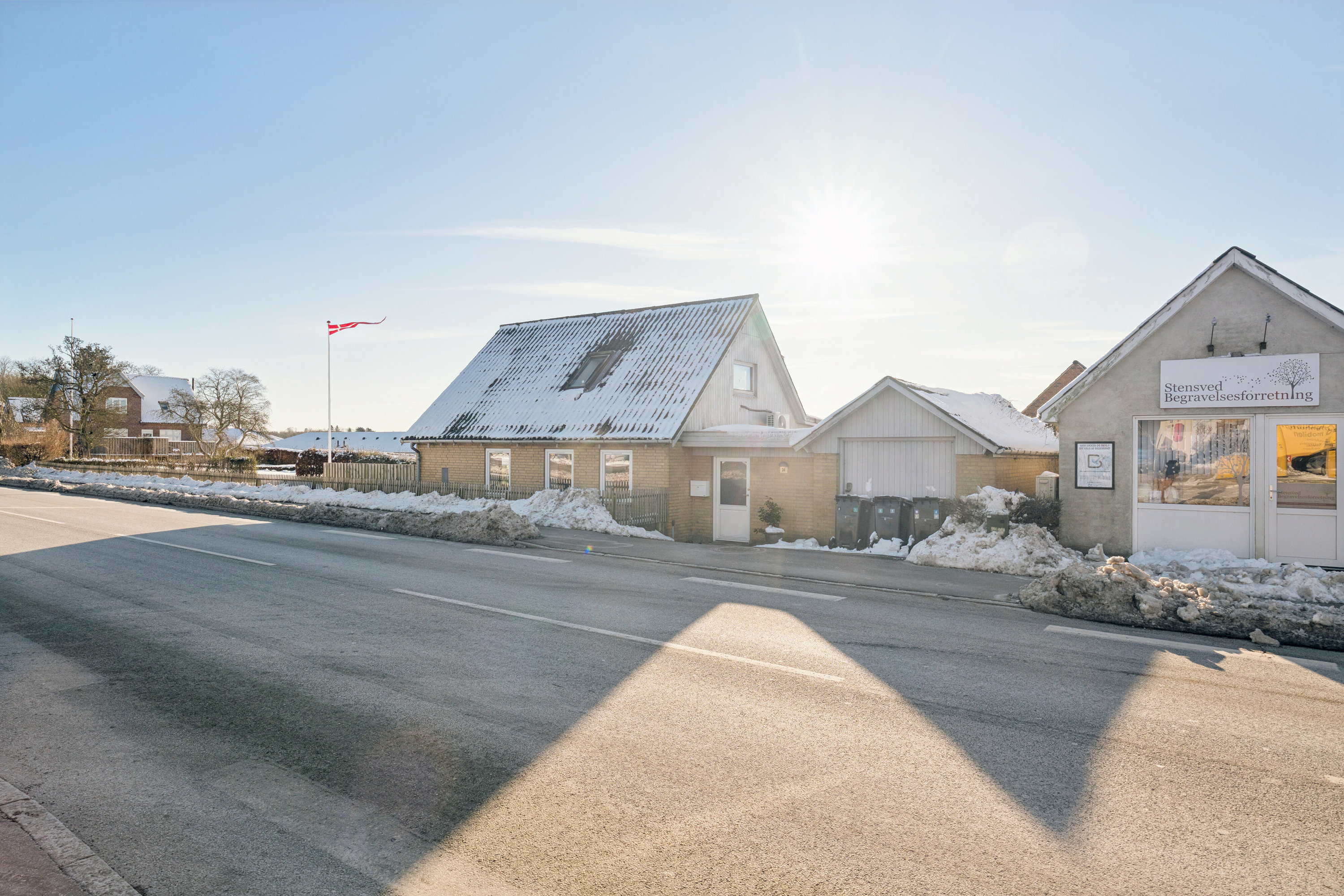 Fremhævet set fra vejen billede i fuldskærmstilstand. Billede af Vordingborgvej 34, 4773 Stensved