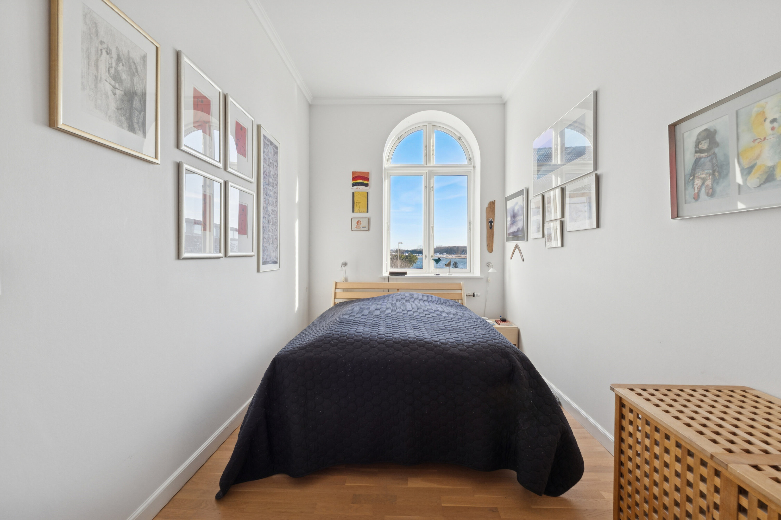 Fremhævet soveværelse billede i fuldskærmstilstand. Billede af Færgevej 14, 1. tv., 5700 Svendborg