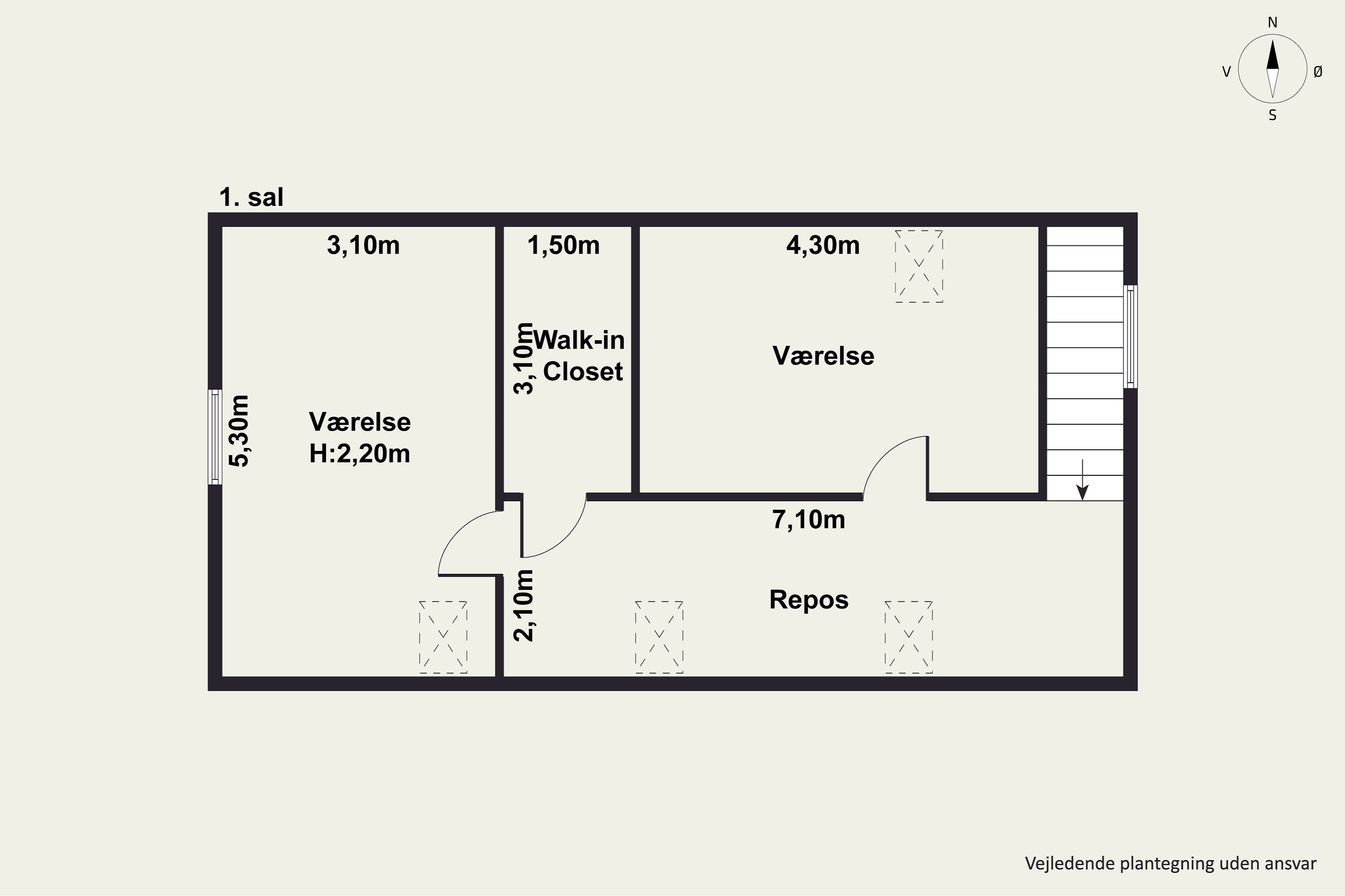 Plantegninger billede af Vallekildevej 53, 4534 Hørve
