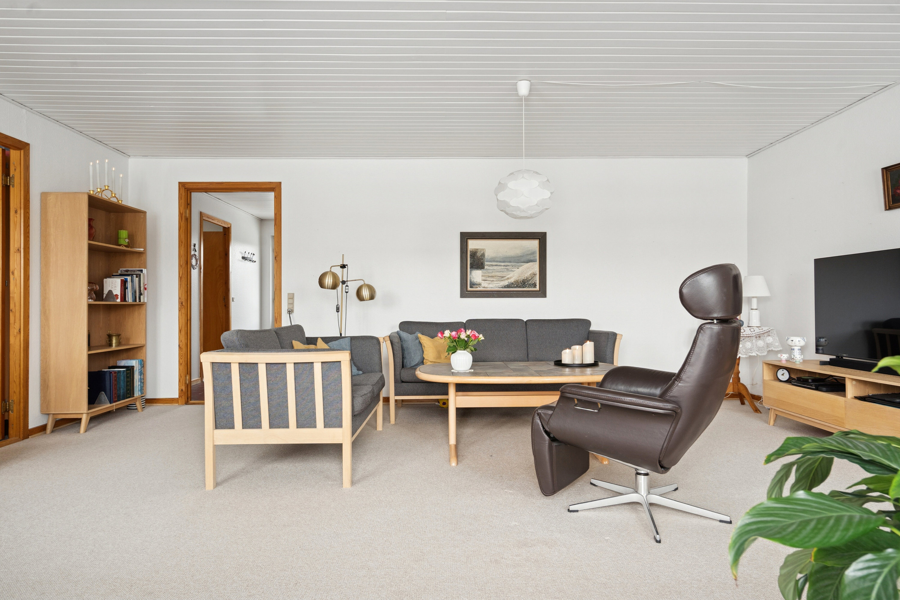 Fremhævet stue billede i fuldskærmstilstand. Billede af Kalveknækket 24, Kollund, 6340 Kruså