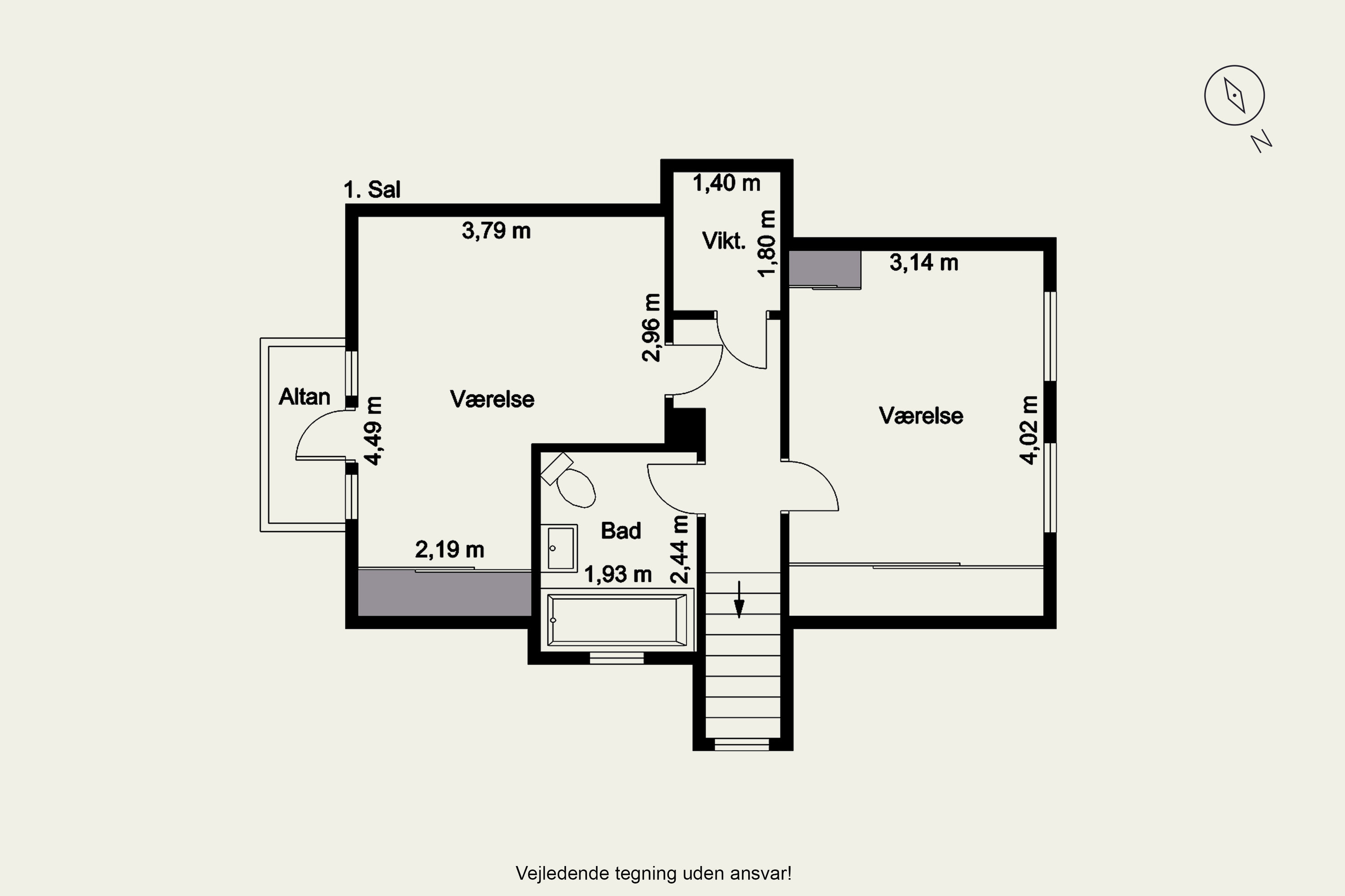 Plantegninger billede af Vestervejen 63, Nordby, 6720 Fanø