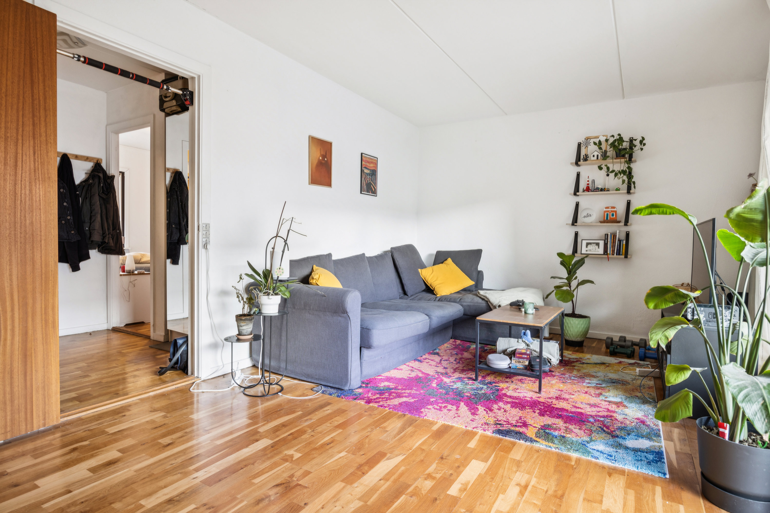 Fremhævet stue billede i fuldskærmstilstand. Billede af Harsdorffsvej 11, 2. 8., 1874 Frederiksberg C