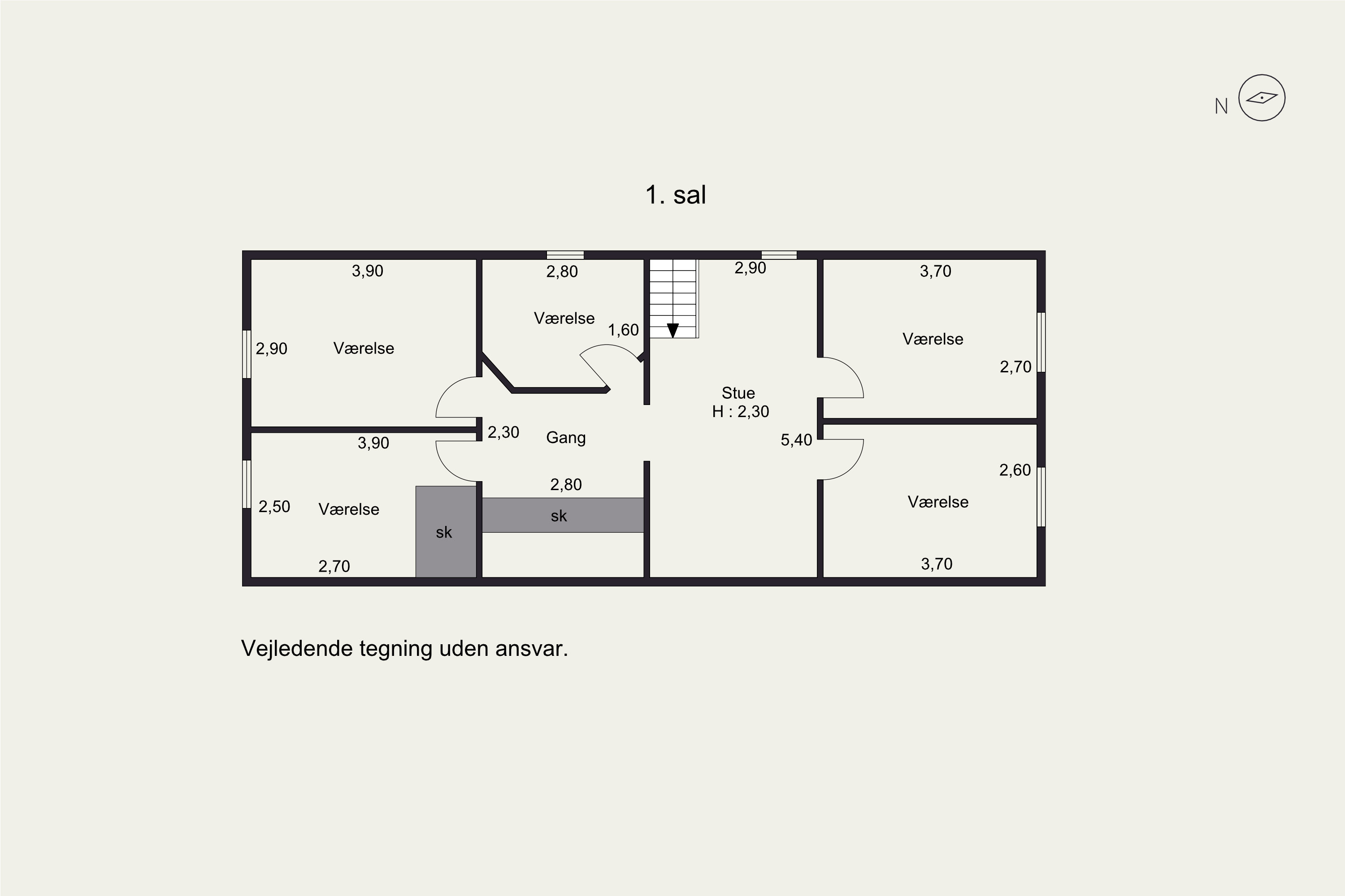 Plantegninger billede af Lustrupvej 42, 6760 Ribe
