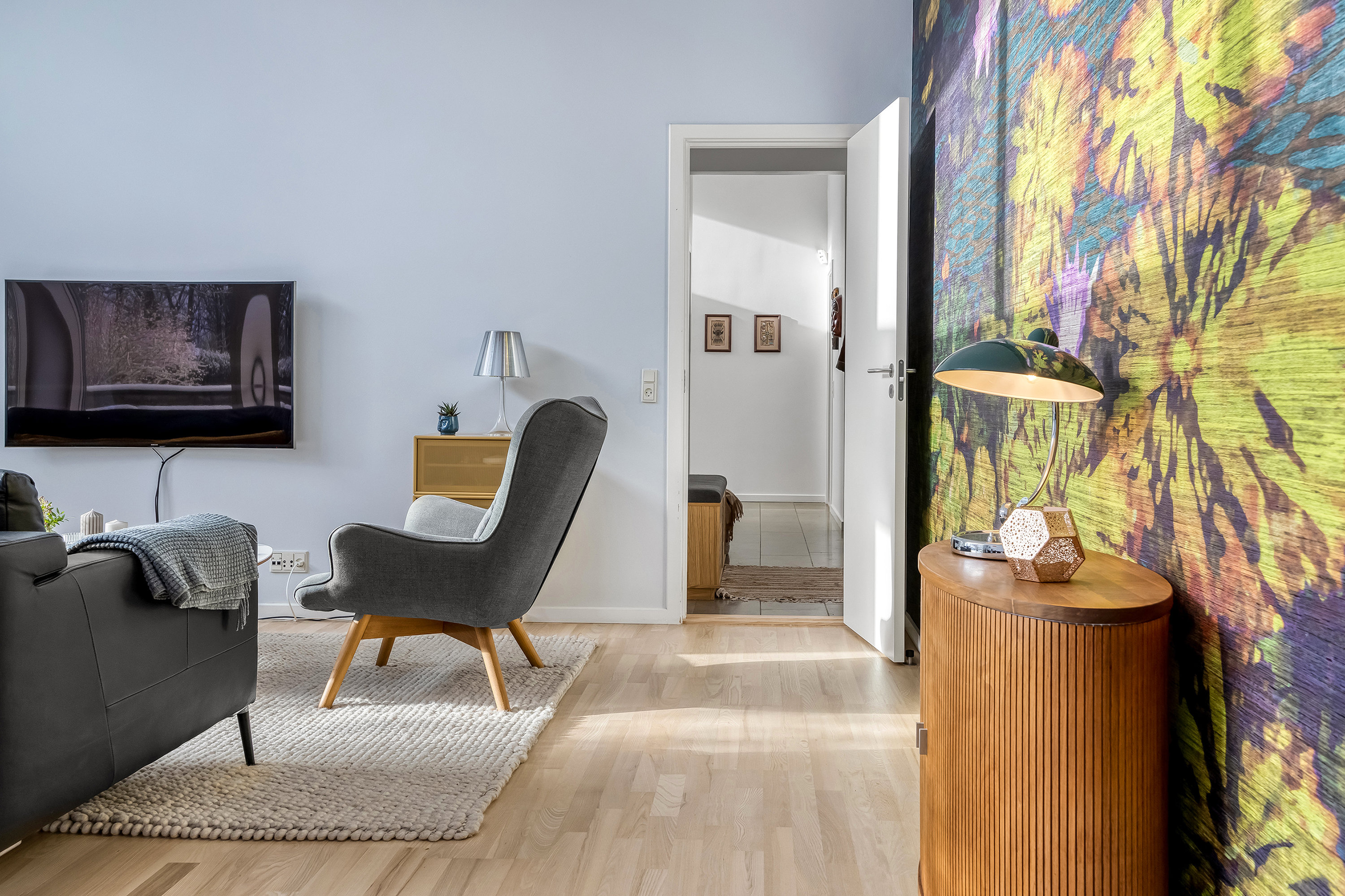 Fremhævet stue billede i fuldskærmstilstand. Billede af Tulipanvej 12, 3600 Frederikssund