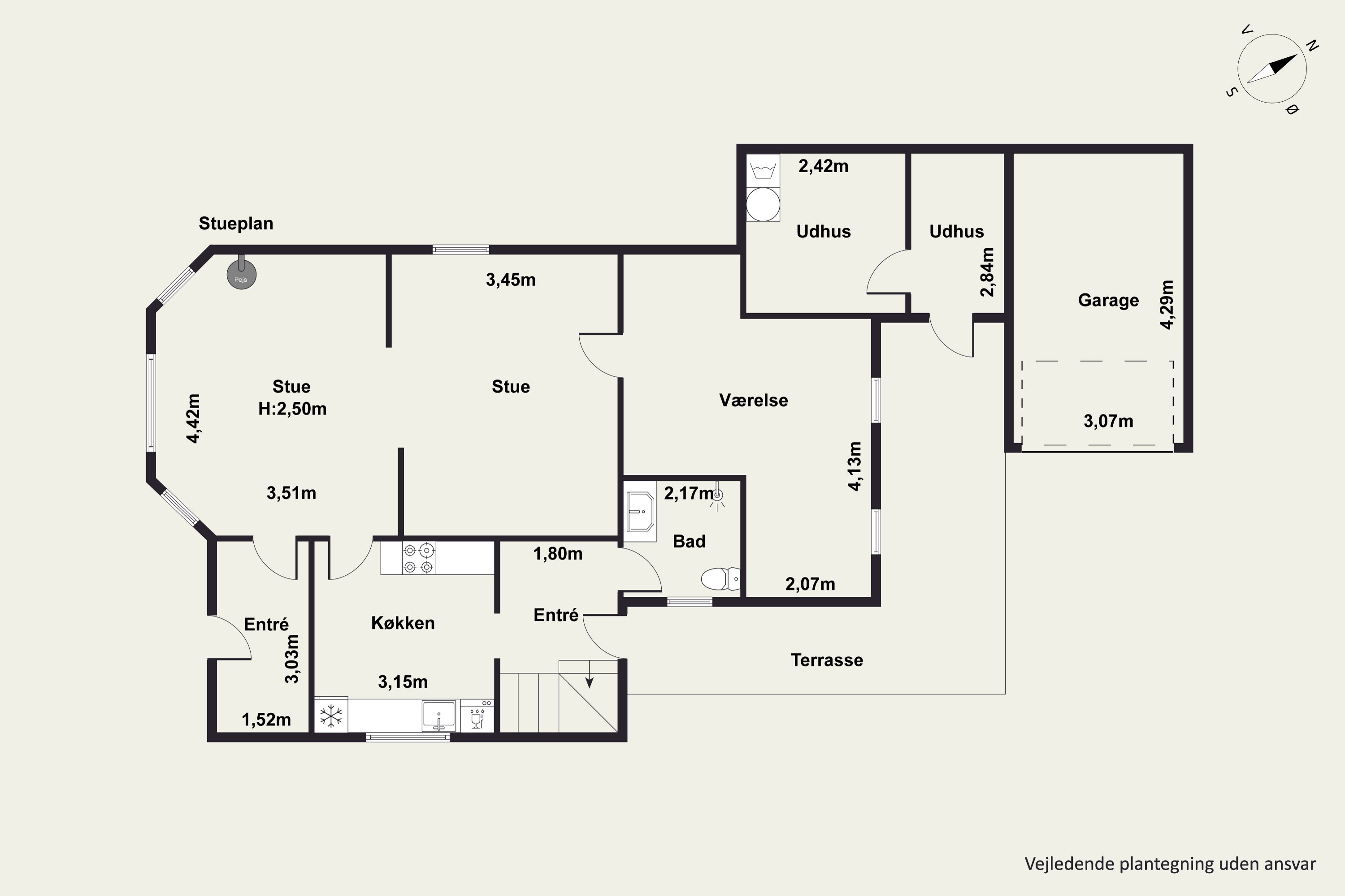 Plantegninger billede af Vestergade 40, 7850 Stoholm Jyll