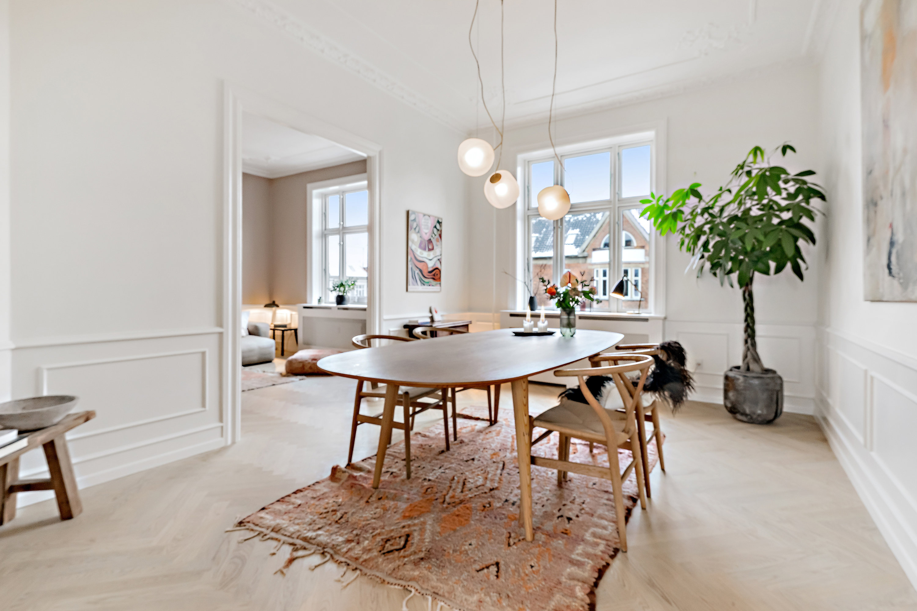 Fremhævet stue billede i fuldskærmstilstand. Billede af Schlegels Alle 3, 4. tv., 1807 Frederiksberg C