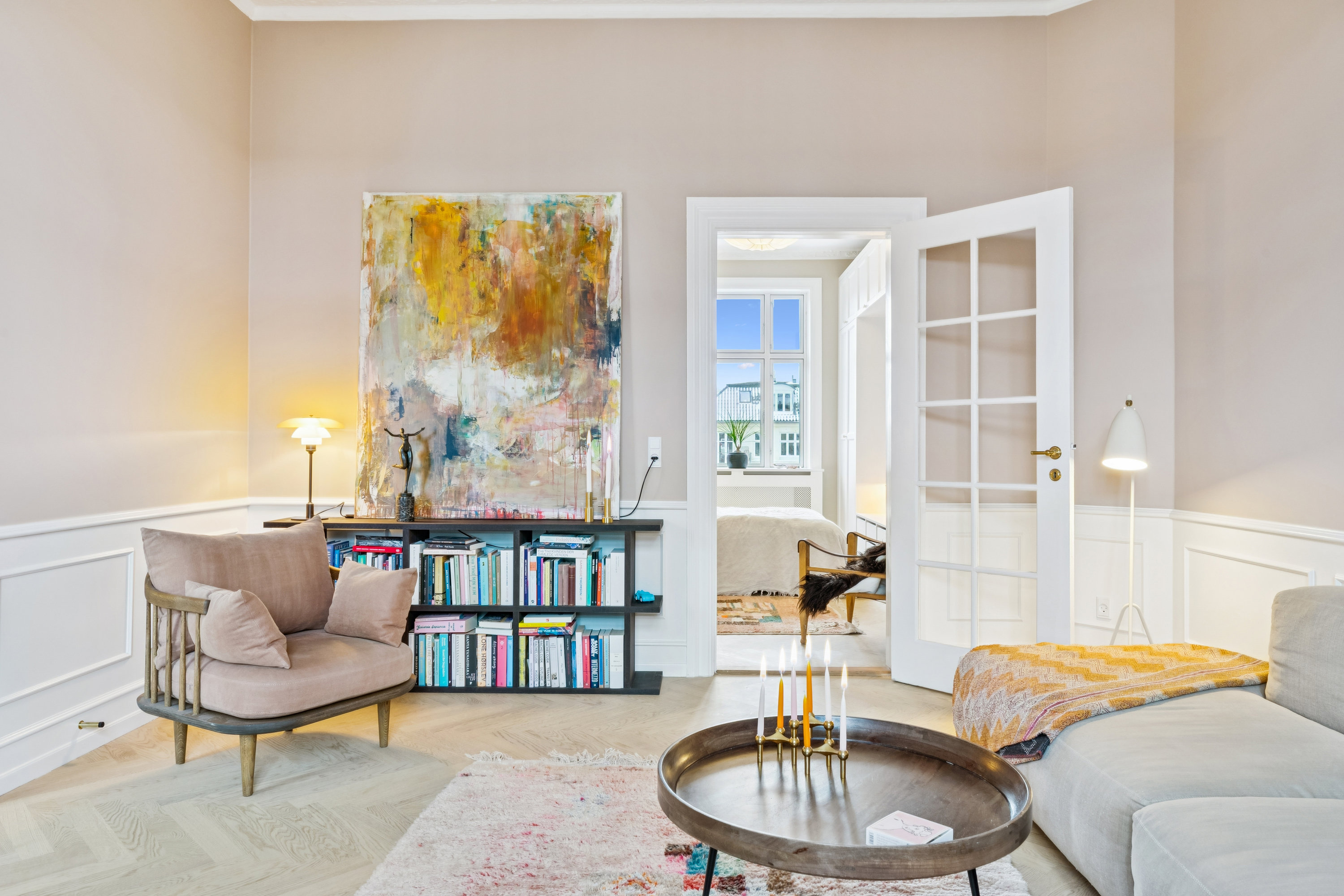 Fremhævet værelse billede i fuldskærmstilstand. Billede af Schlegels Alle 3, 4. tv., 1807 Frederiksberg C