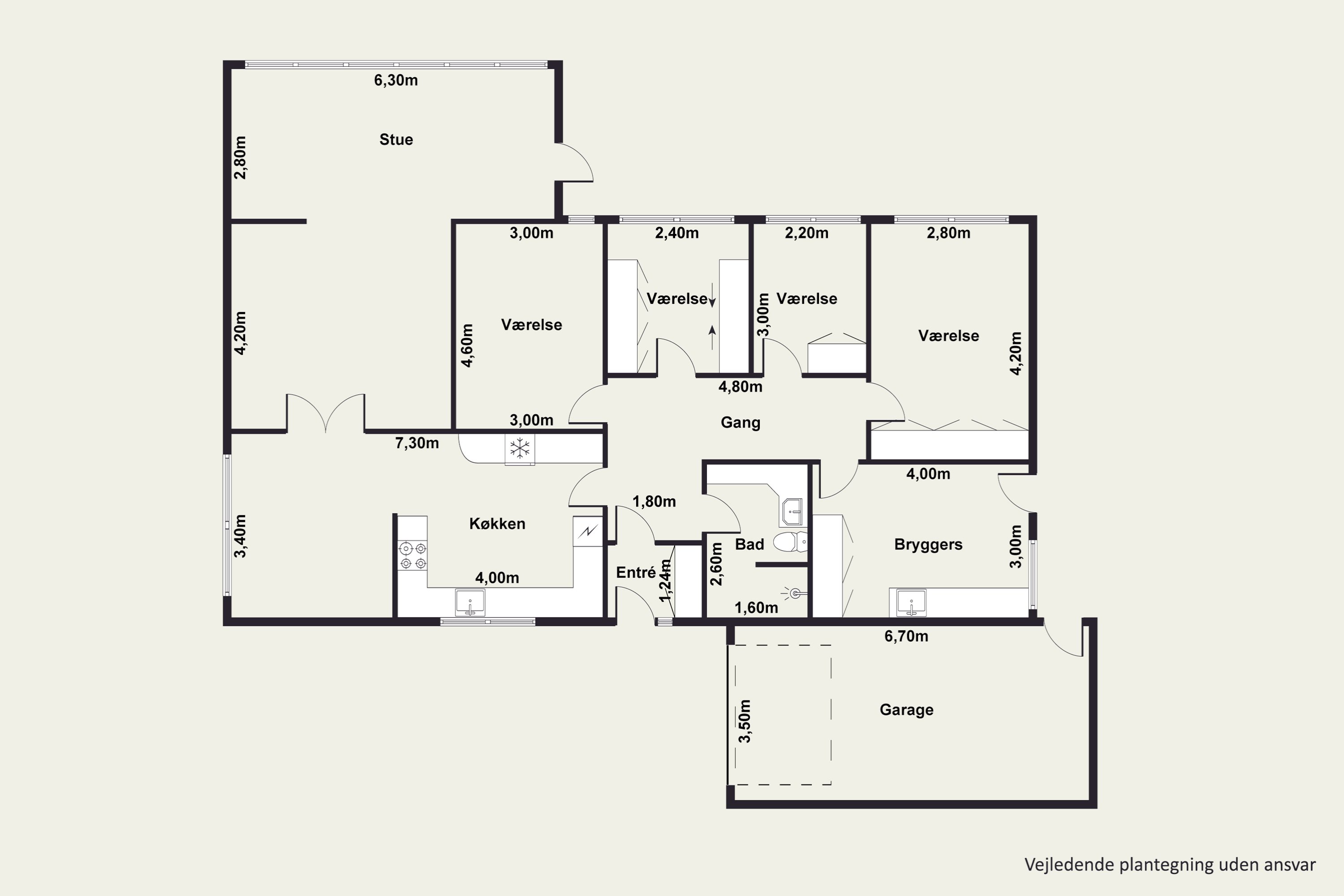 Plantegninger billede af Skovvejen 6, 9850 Hirtshals