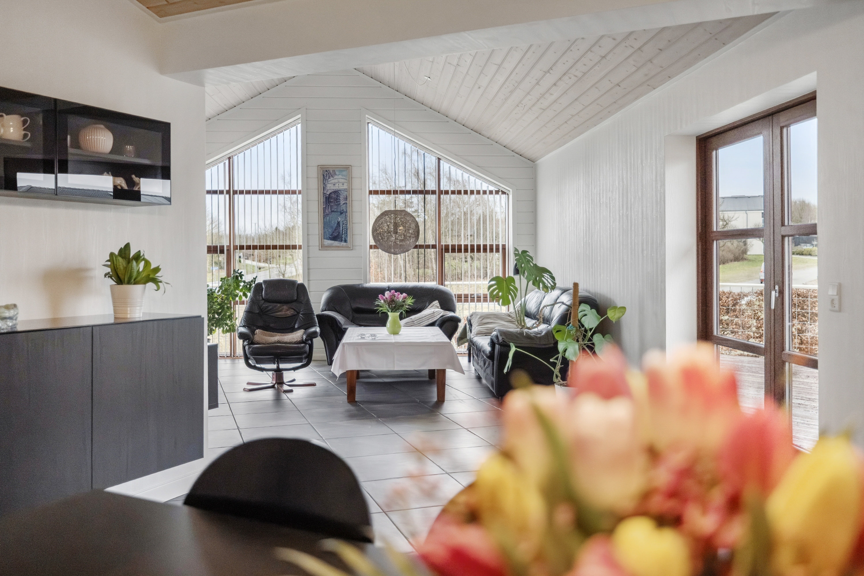 Fremhævet stue billede i fuldskærmstilstand. Billede af Fjordglimt 4, Ulbjerg, 8832 Skals