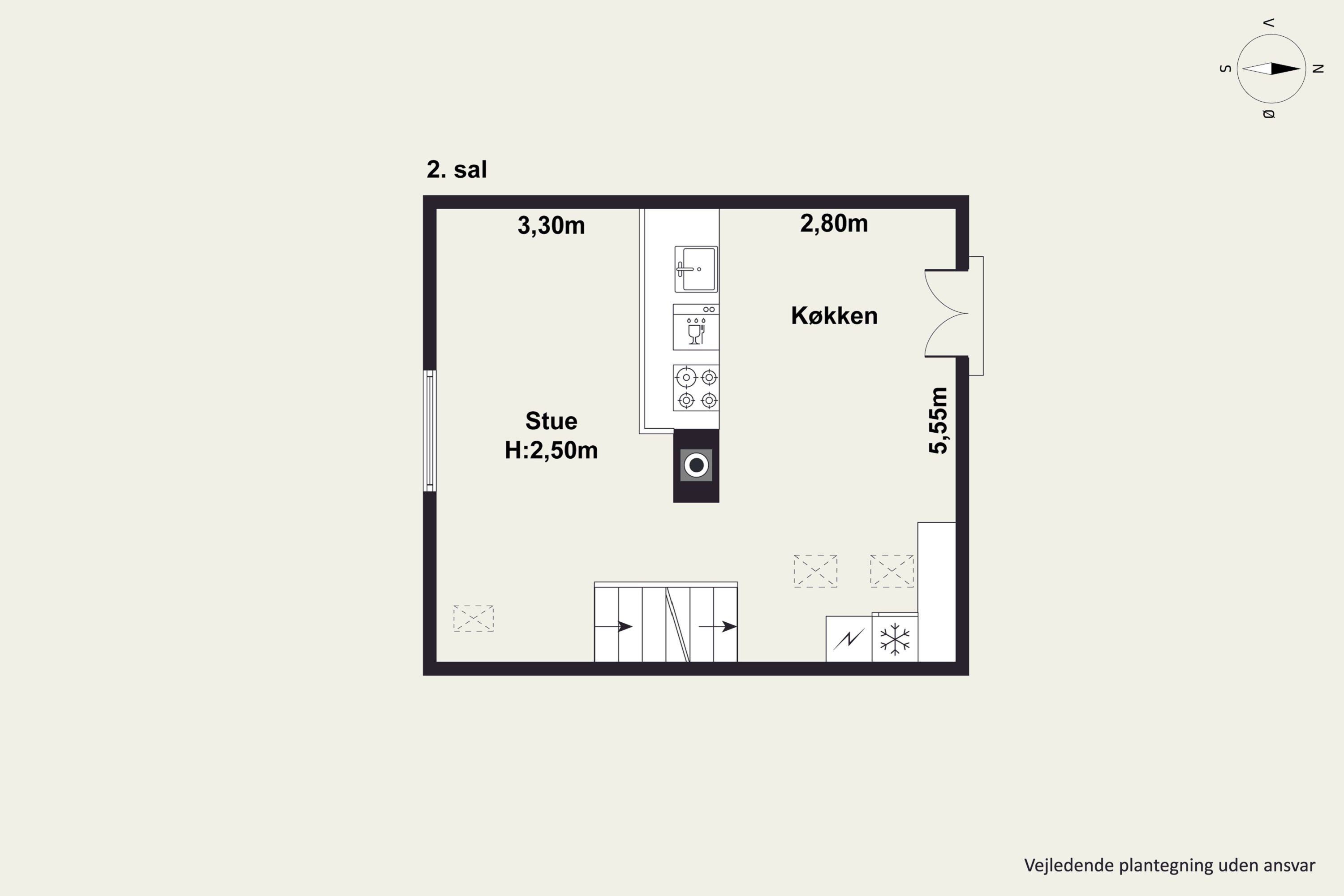 Plantegninger billede af Webersgade 42, 2100 København Ø