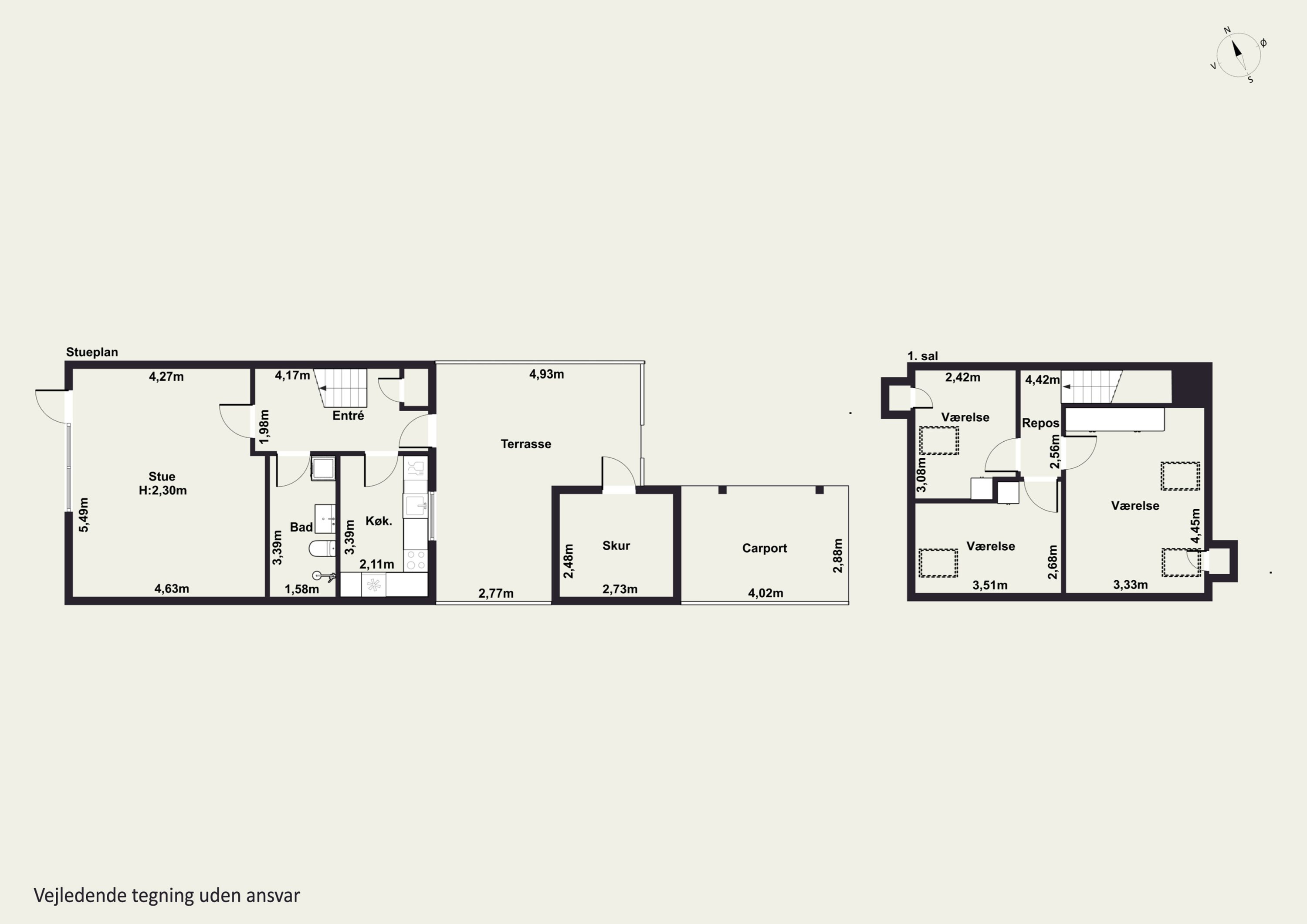 Plantegninger billede af Rømøparken 10, 4200 Slagelse