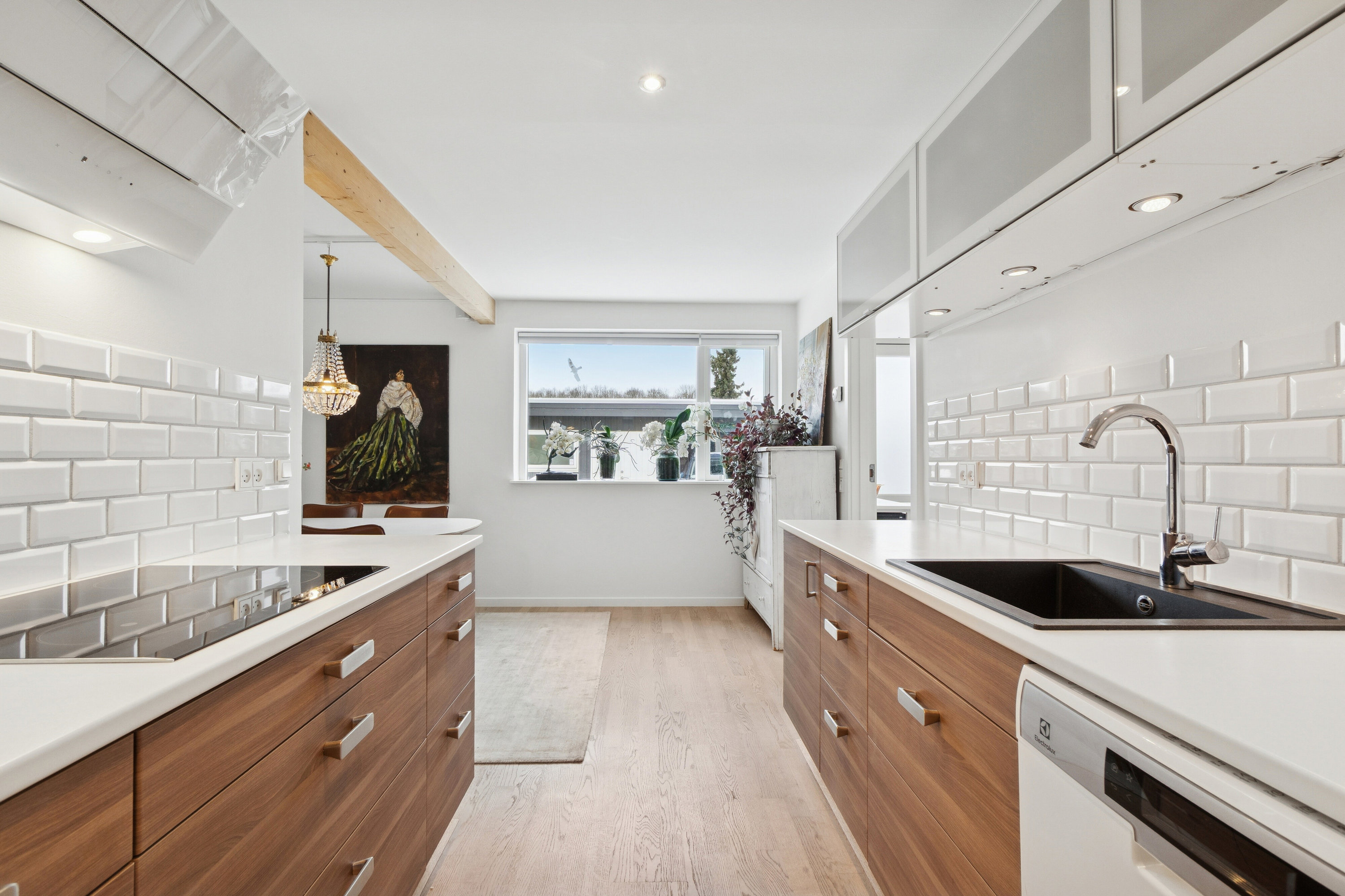 Fremhævet køkken billede i fuldskærmstilstand. Billede af Flintager 12, 2620 Albertslund