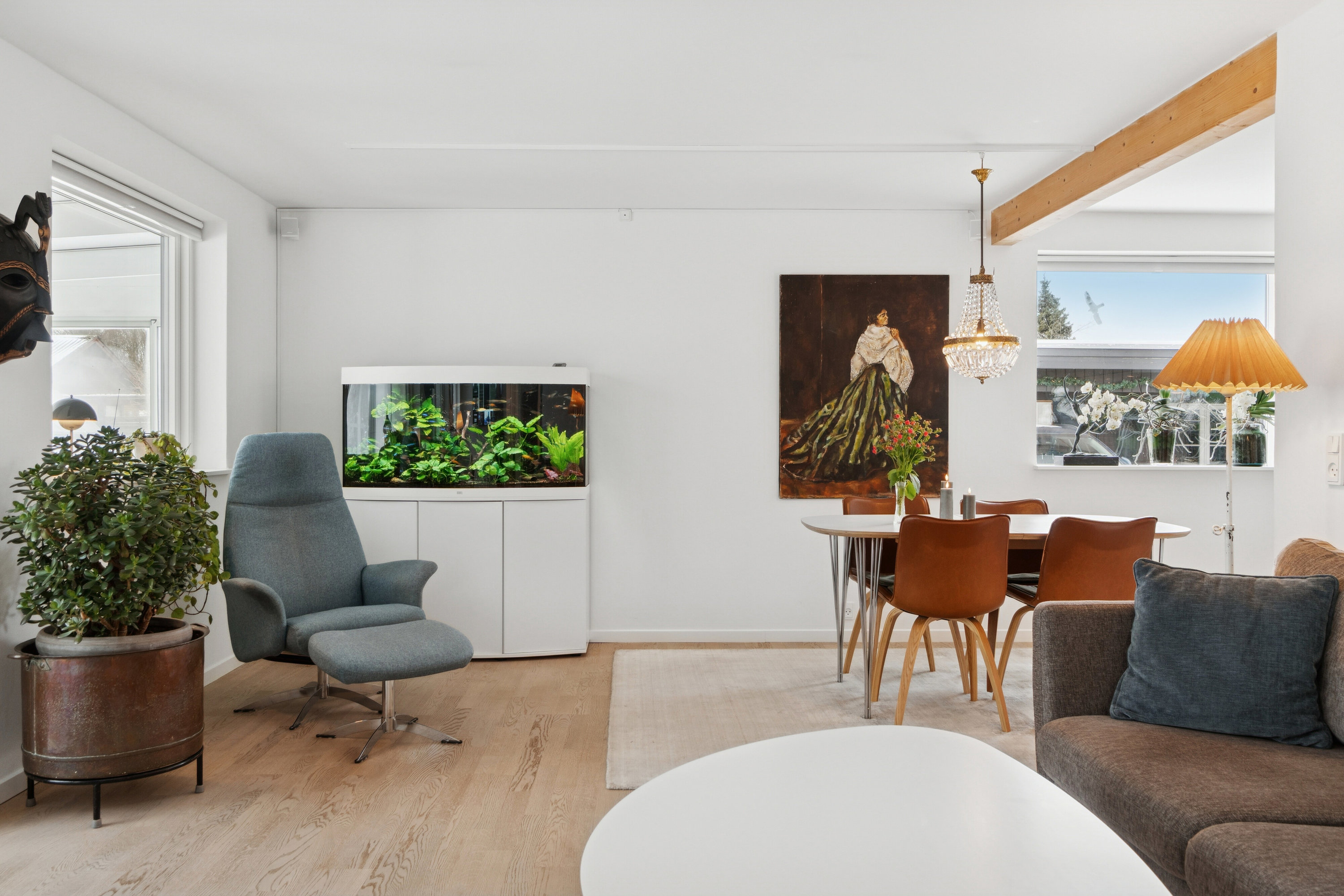 Fremhævet stue billede i fuldskærmstilstand. Billede af Flintager 12, 2620 Albertslund