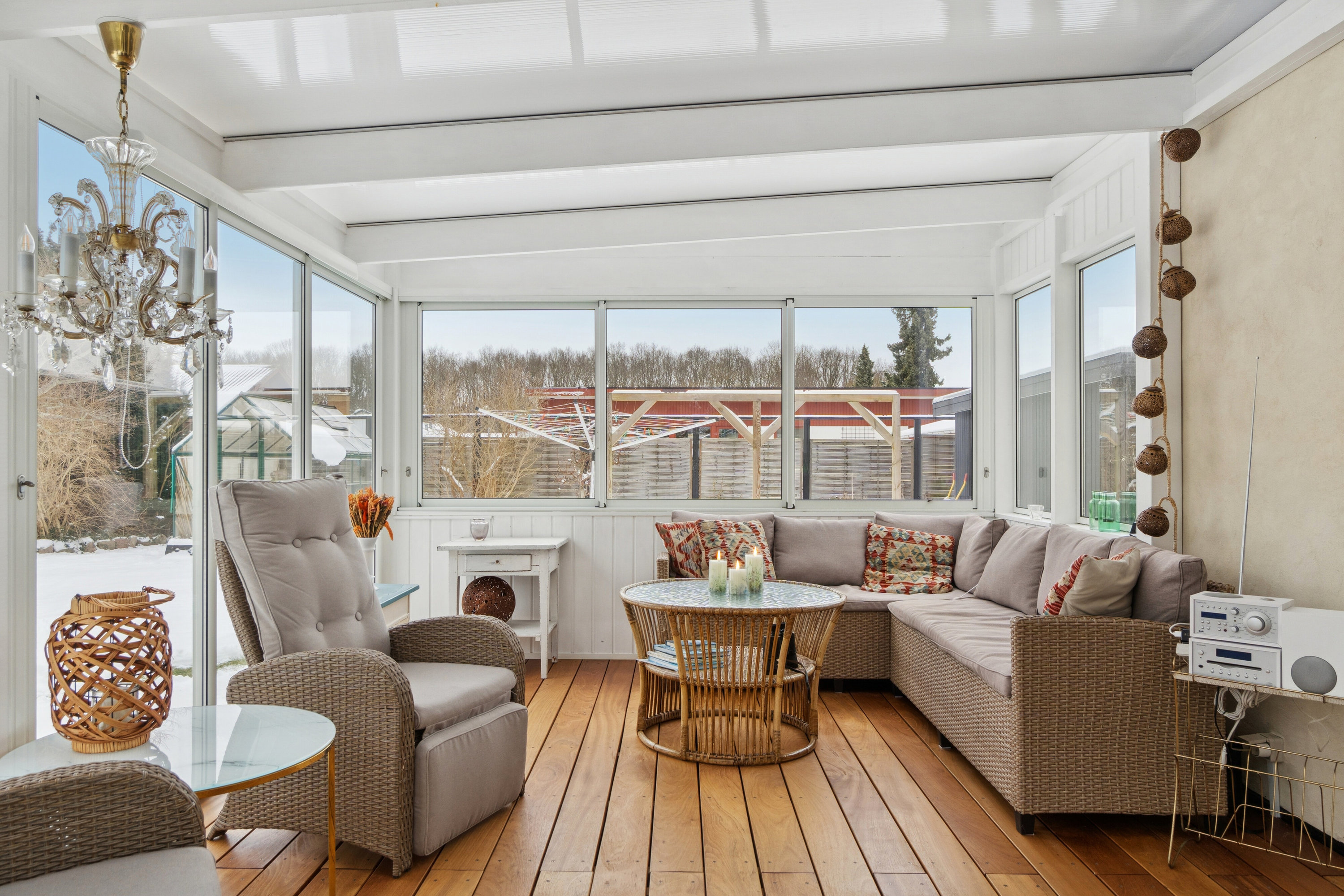 Fremhævet overdækket terrasse billede i fuldskærmstilstand. Billede af Flintager 12, 2620 Albertslund