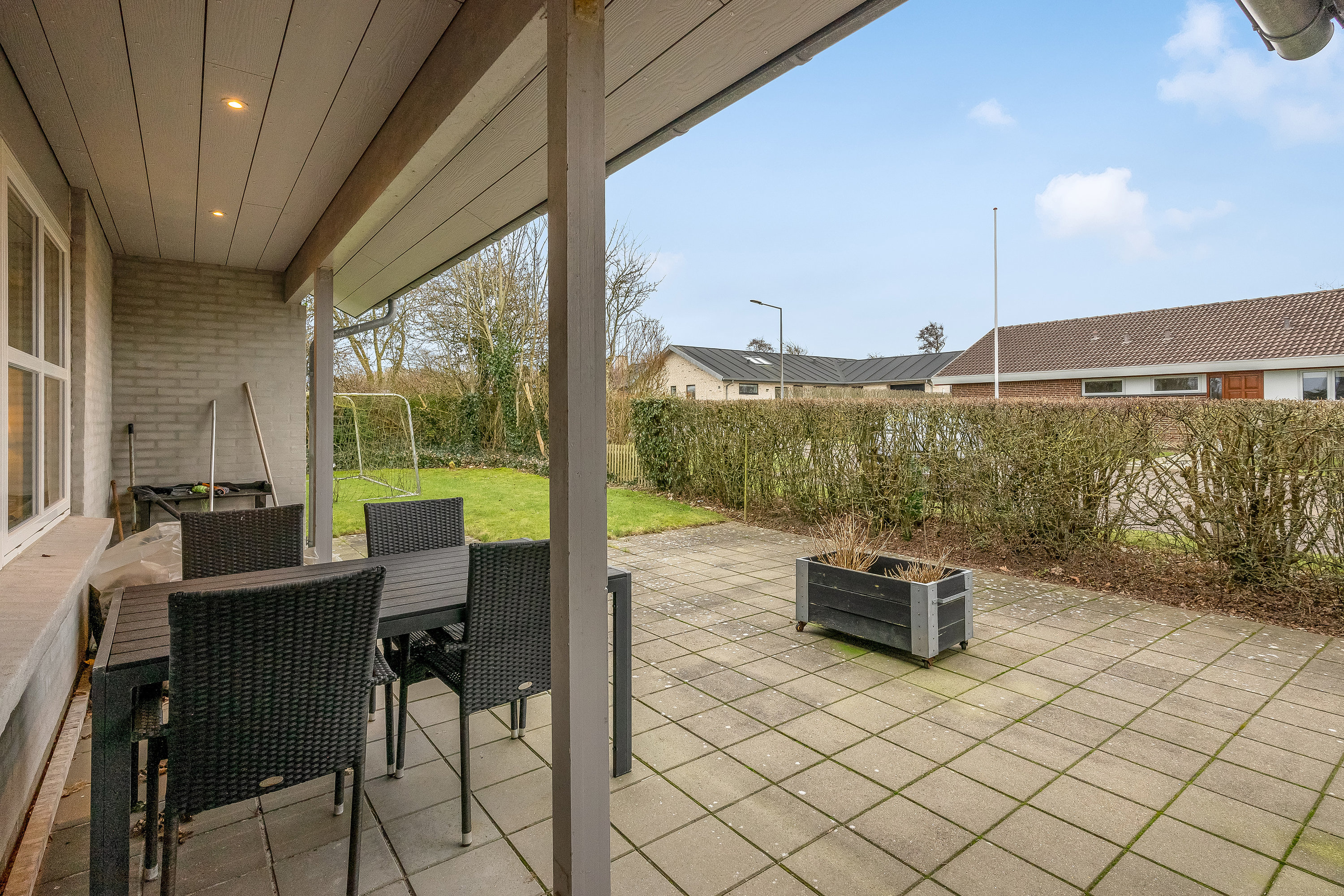 Fremhævet terrasse billede i fuldskærmstilstand. Billede af Uglevej 30, Heldum, 7620 Lemvig