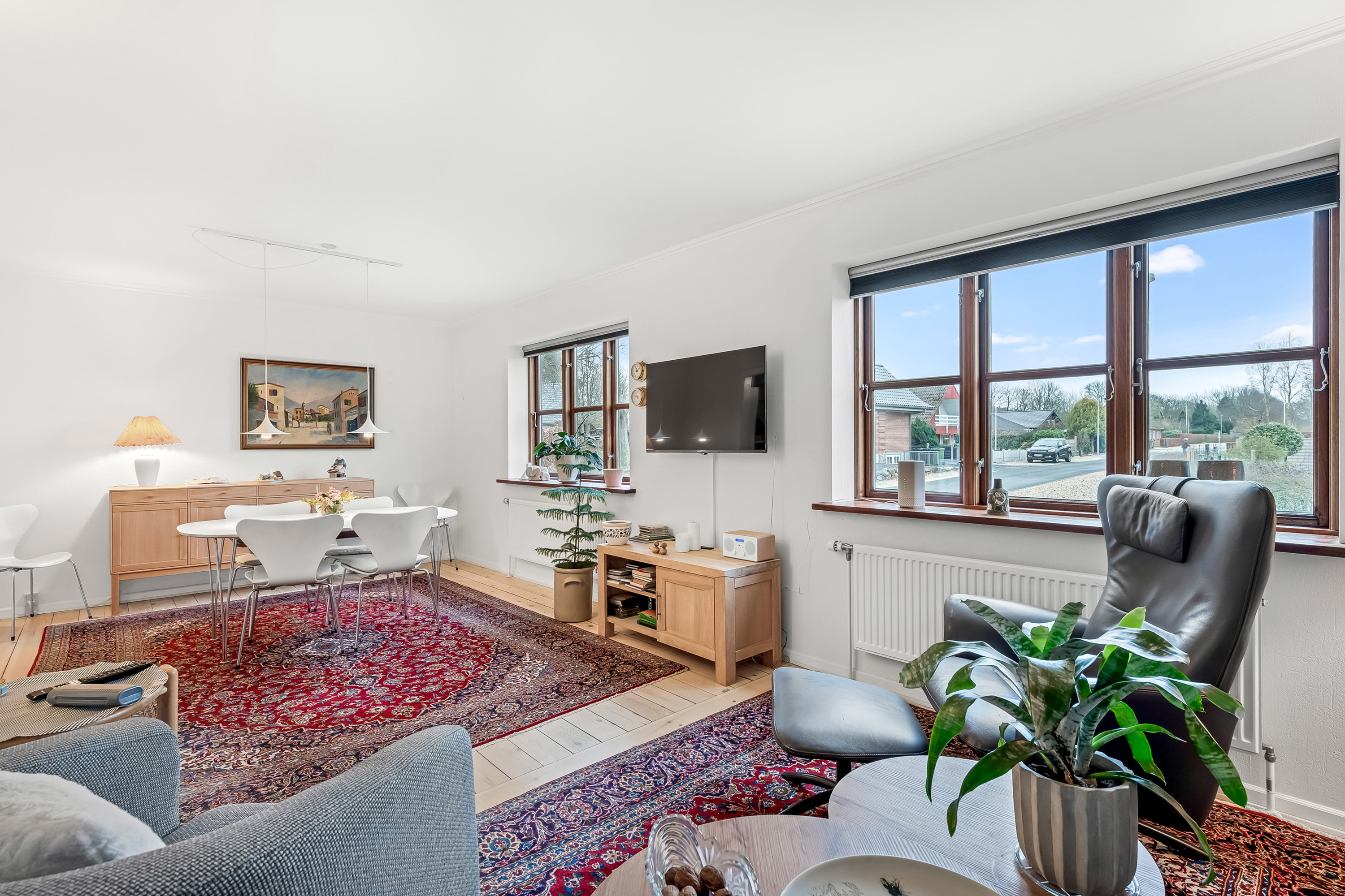 Fremhævet stue billede i fuldskærmstilstand. Billede af Hornevej 4, 6862 Tistrup