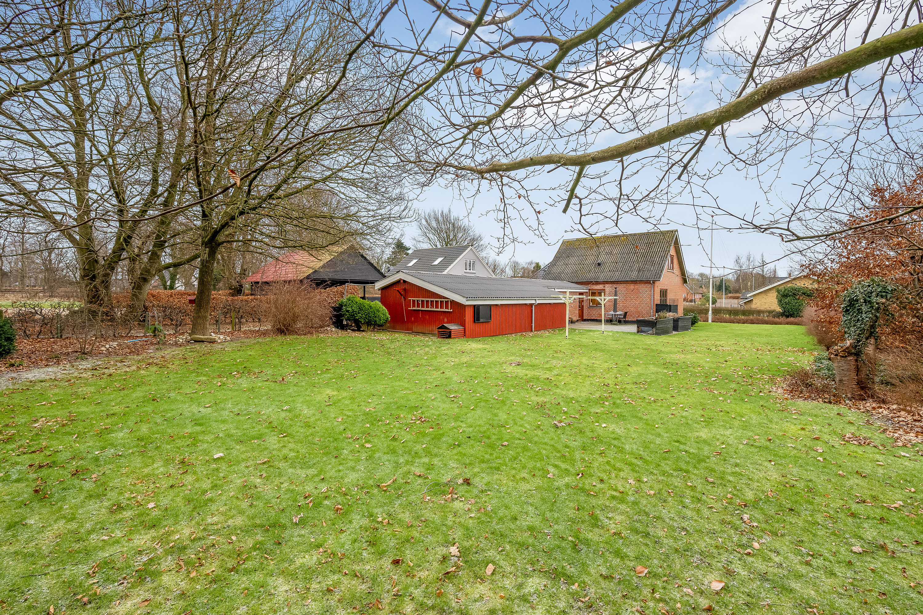 Fremhævet facade billede i fuldskærmstilstand. Billede af Hornevej 4, 6862 Tistrup