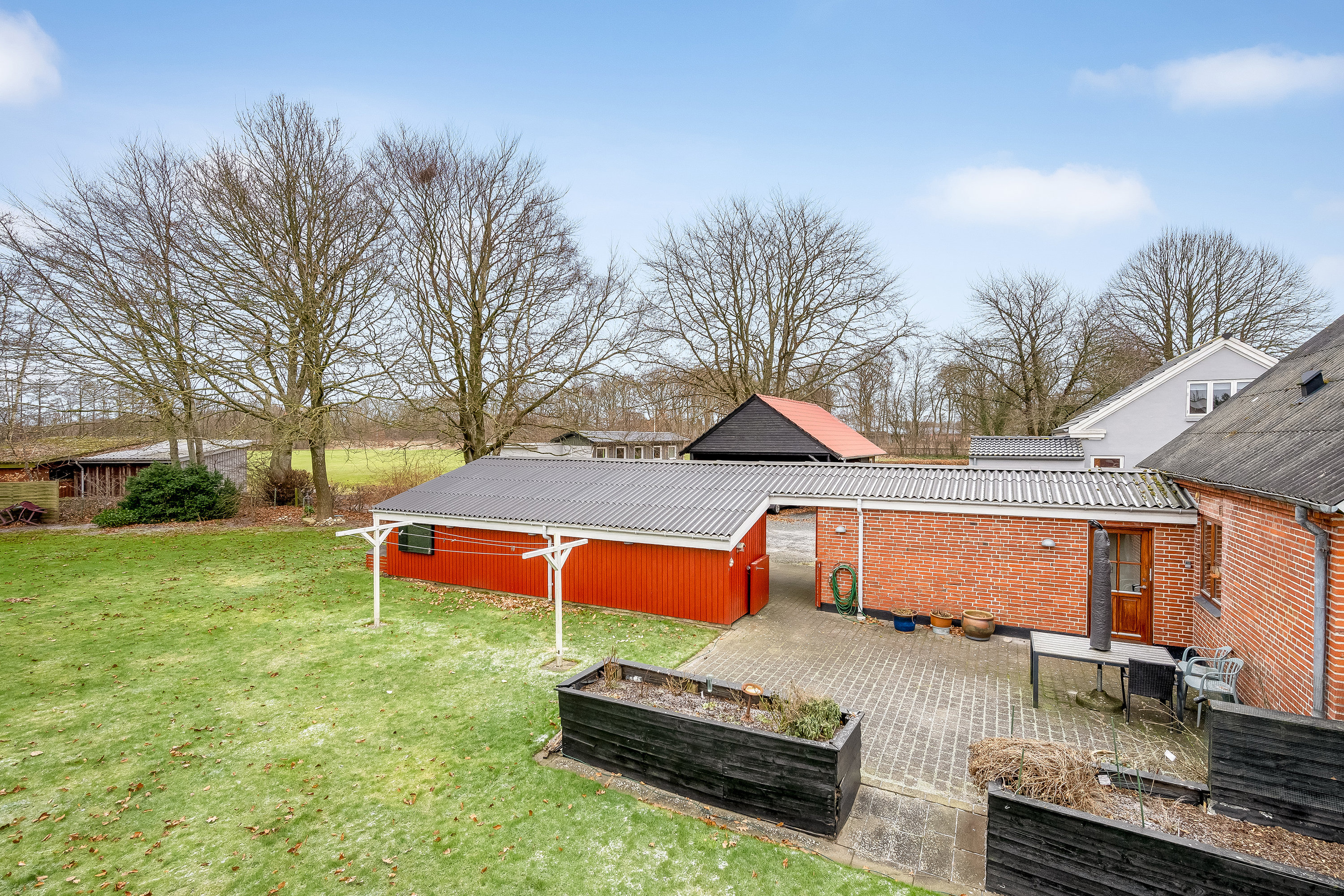 Fremhævet facade billede i fuldskærmstilstand. Billede af Hornevej 4, 6862 Tistrup