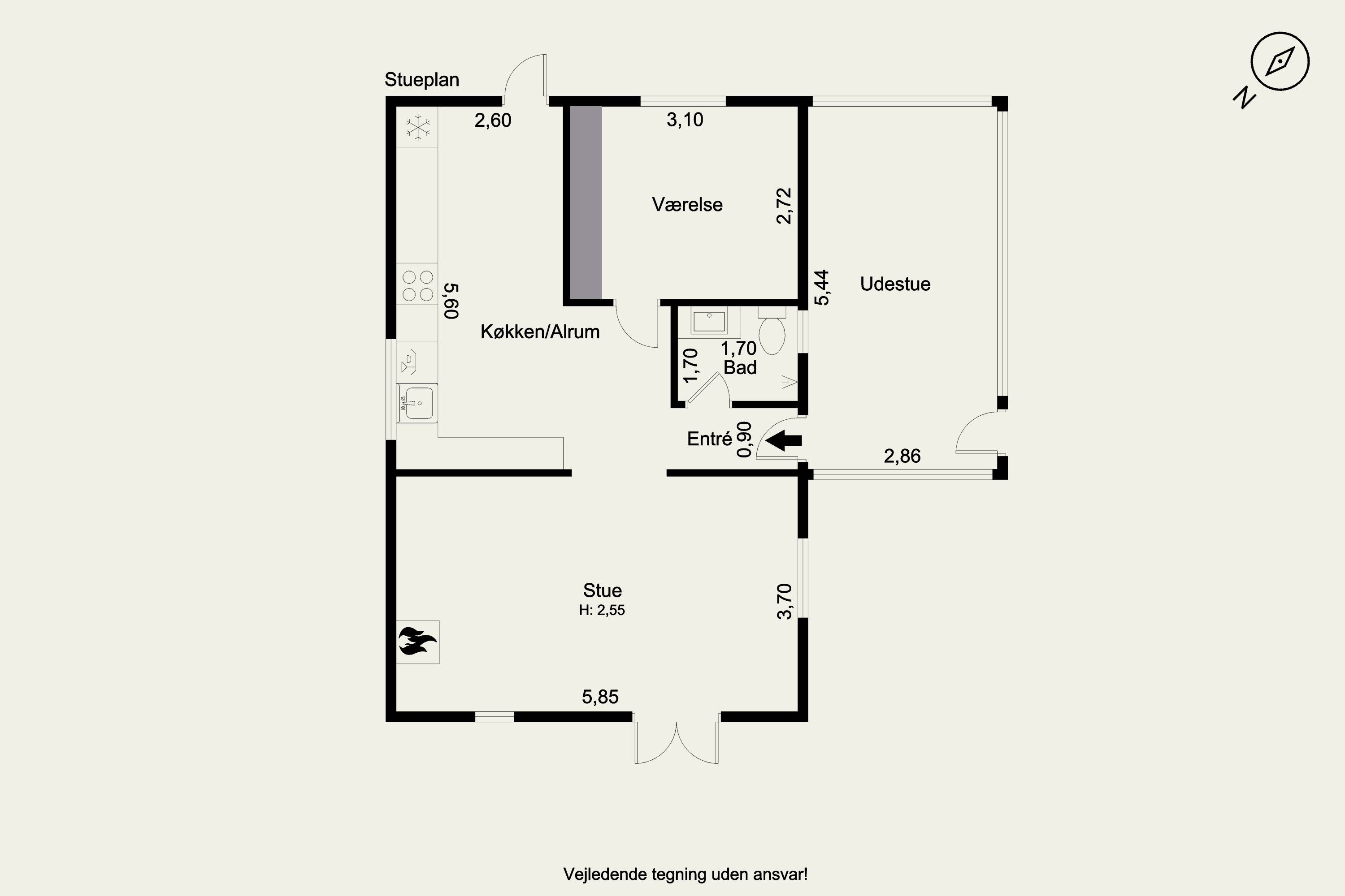 Plantegninger billede af Olufsvej 10, Østerballe, 5450 Otterup
