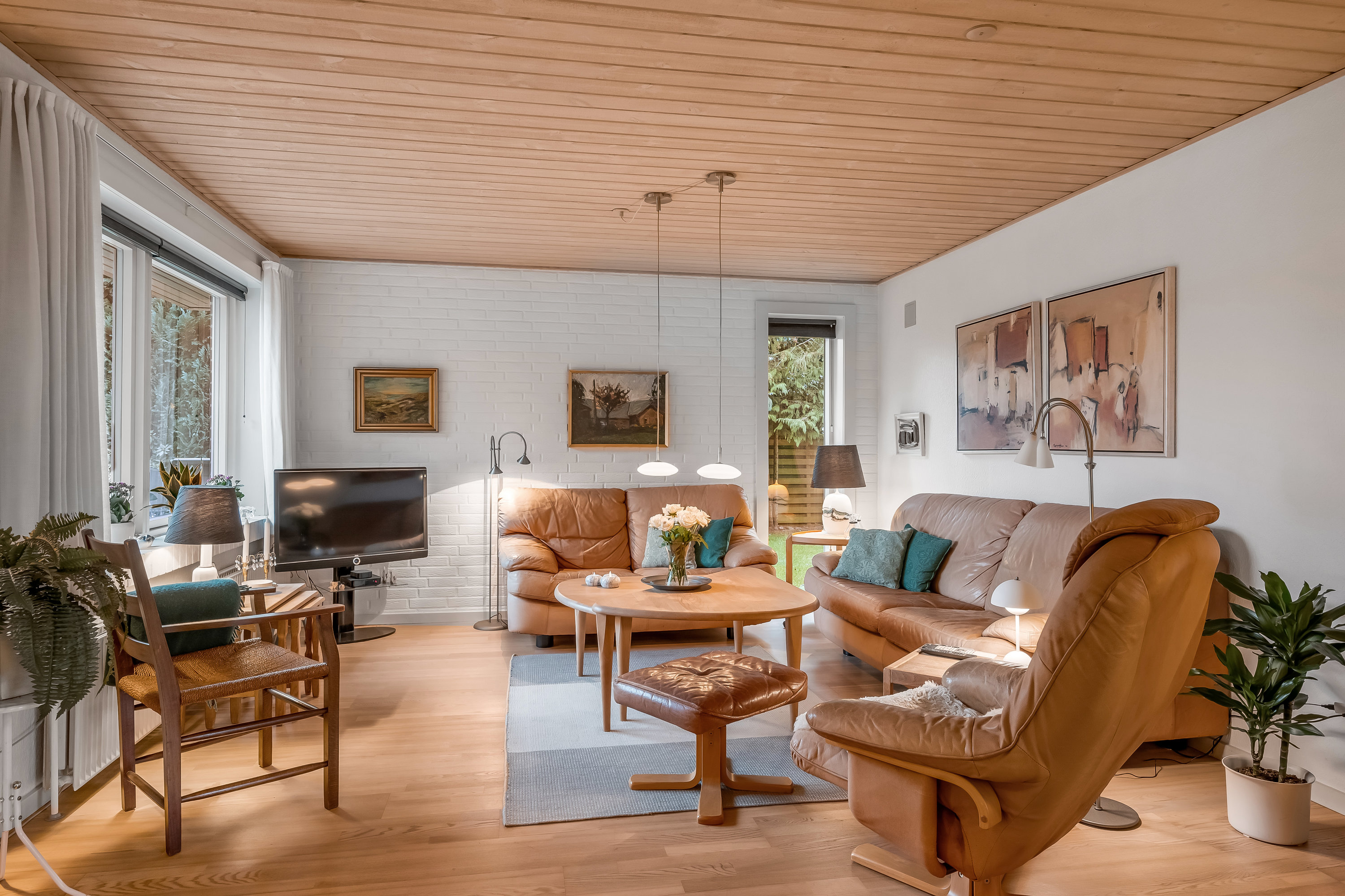 Fremhævet stue billede i fuldskærmstilstand. Billede af Søparken 14, 6862 Tistrup