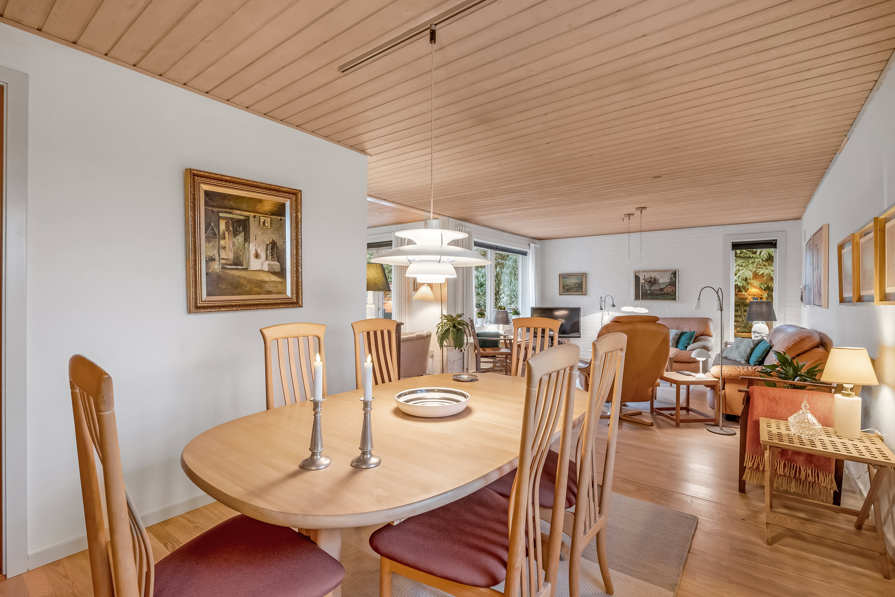 Fremhævet stue billede i fuldskærmstilstand. Billede af Søparken 14, 6862 Tistrup