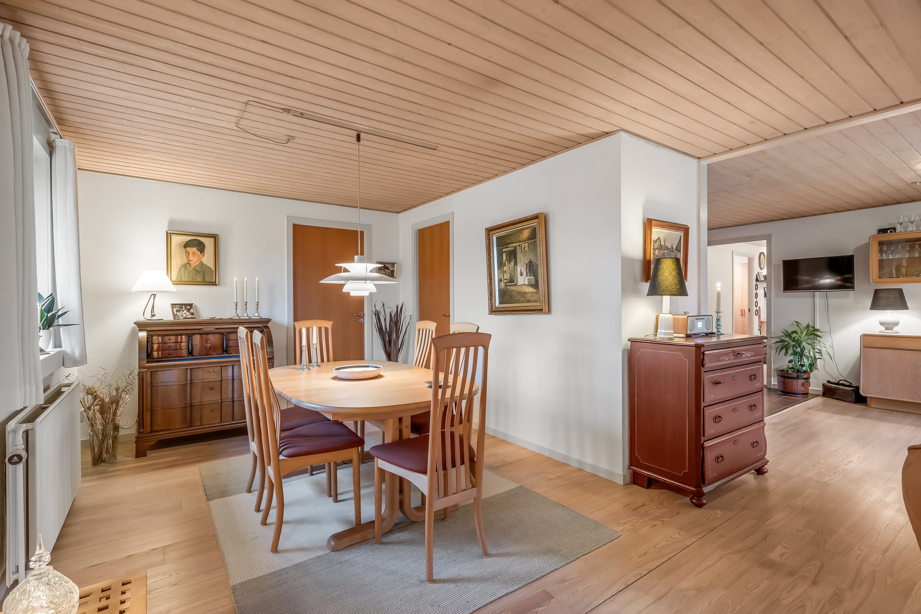 Fremhævet stue billede i fuldskærmstilstand. Billede af Søparken 14, 6862 Tistrup