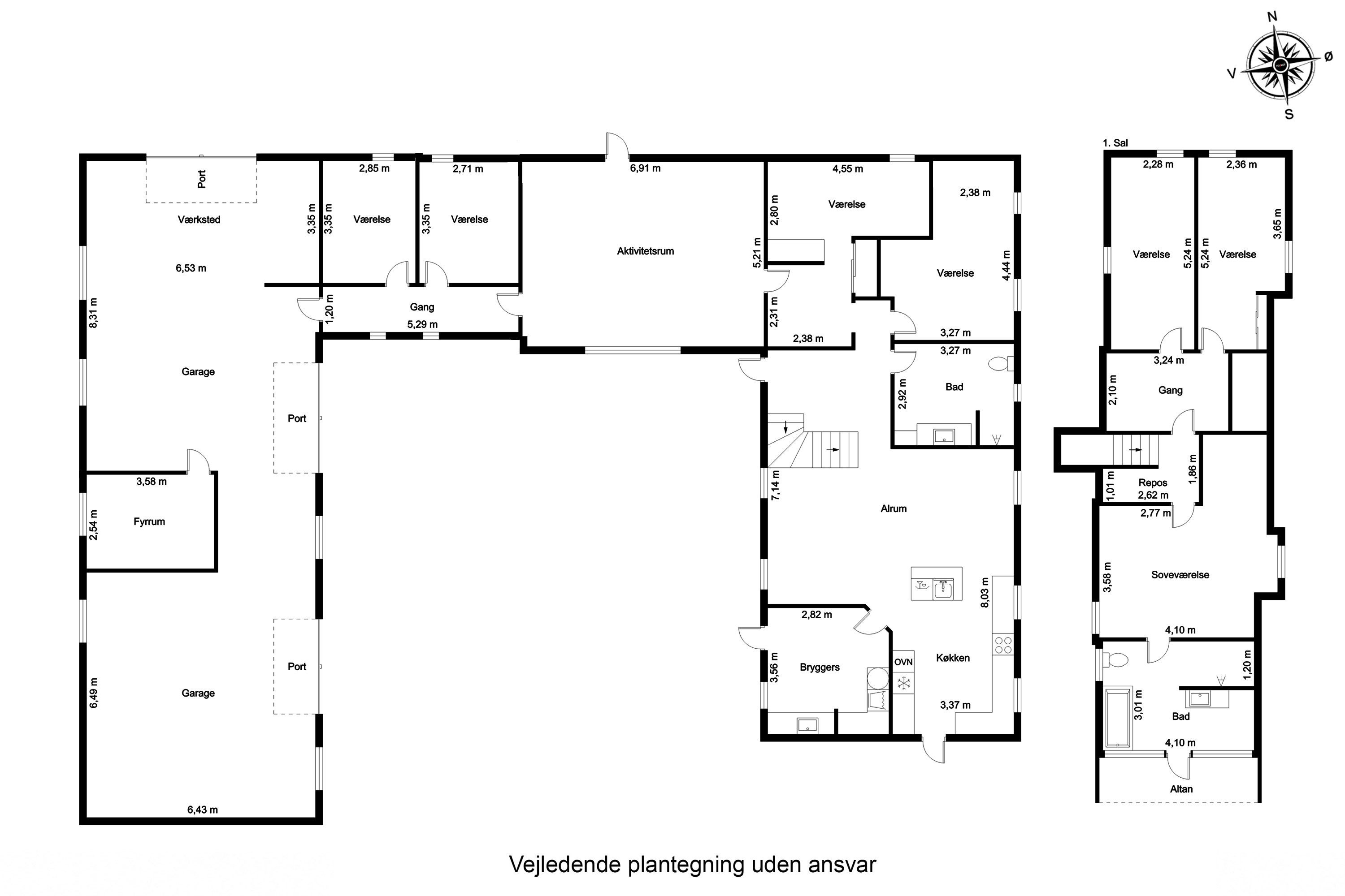 Plantegninger billede af Ådalvej 52, Ildved, 7160 Tørring