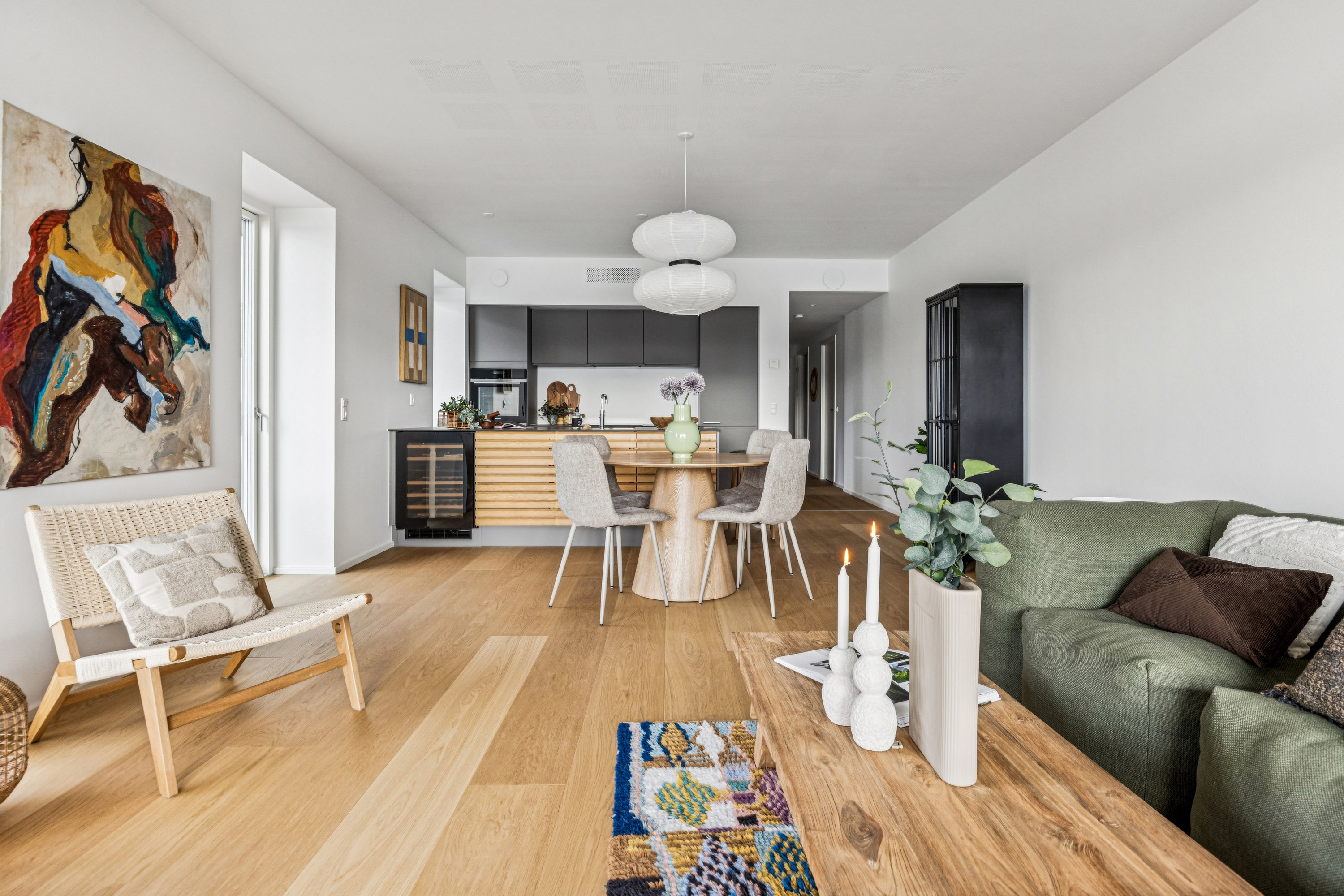 Fremhævet stue billede i fuldskærmstilstand. Billede af Stigsborg Brygge 169, 2. 4., 9400 Nørresundby