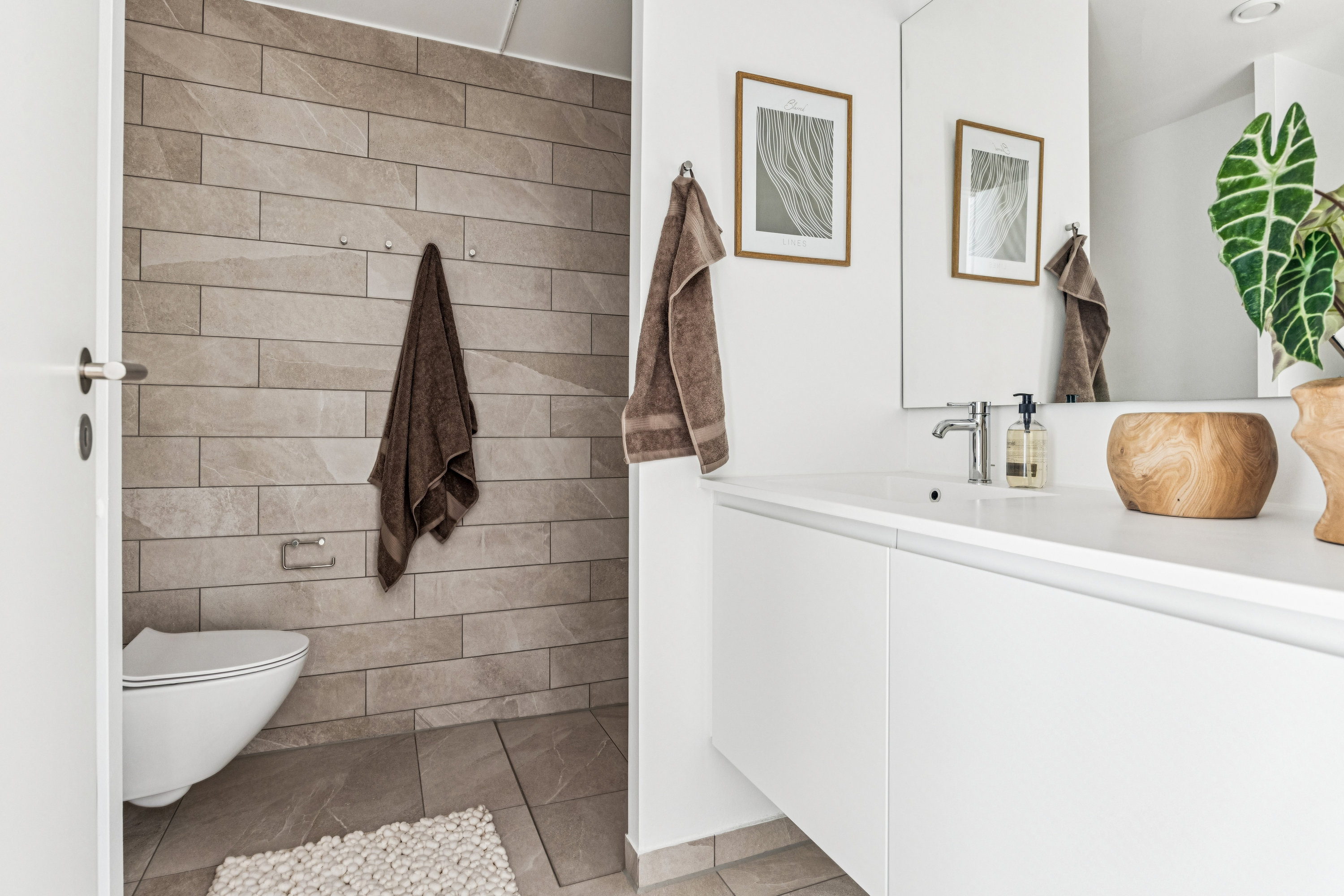 Fremhævet badeværelse billede i fuldskærmstilstand. Billede af Stigsborg Brygge 169, 2. 4., 9400 Nørresundby