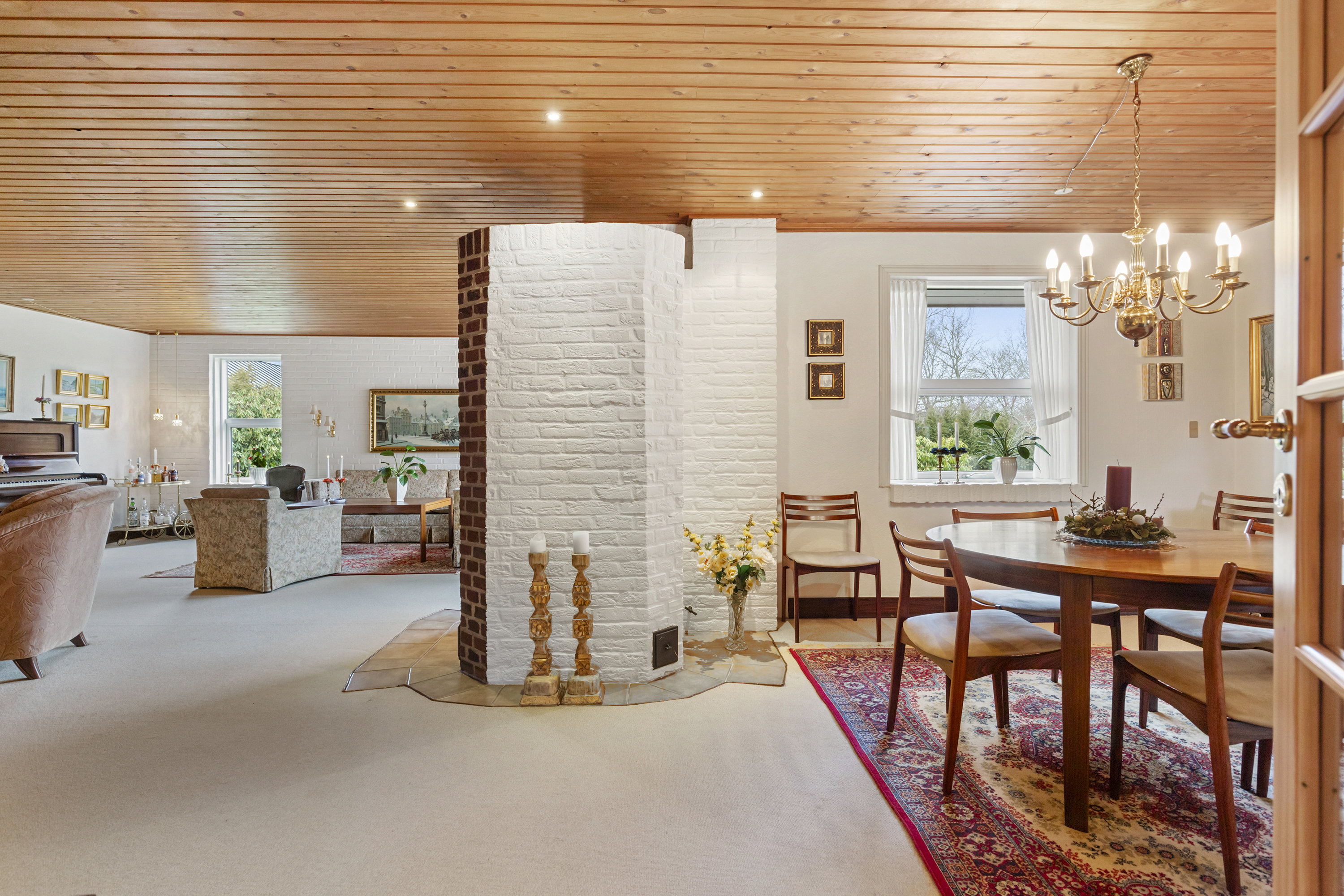 Fremhævet stue billede i fuldskærmstilstand. Billede af Valmuemarken 12, Halvrimmen, 9460 Brovst