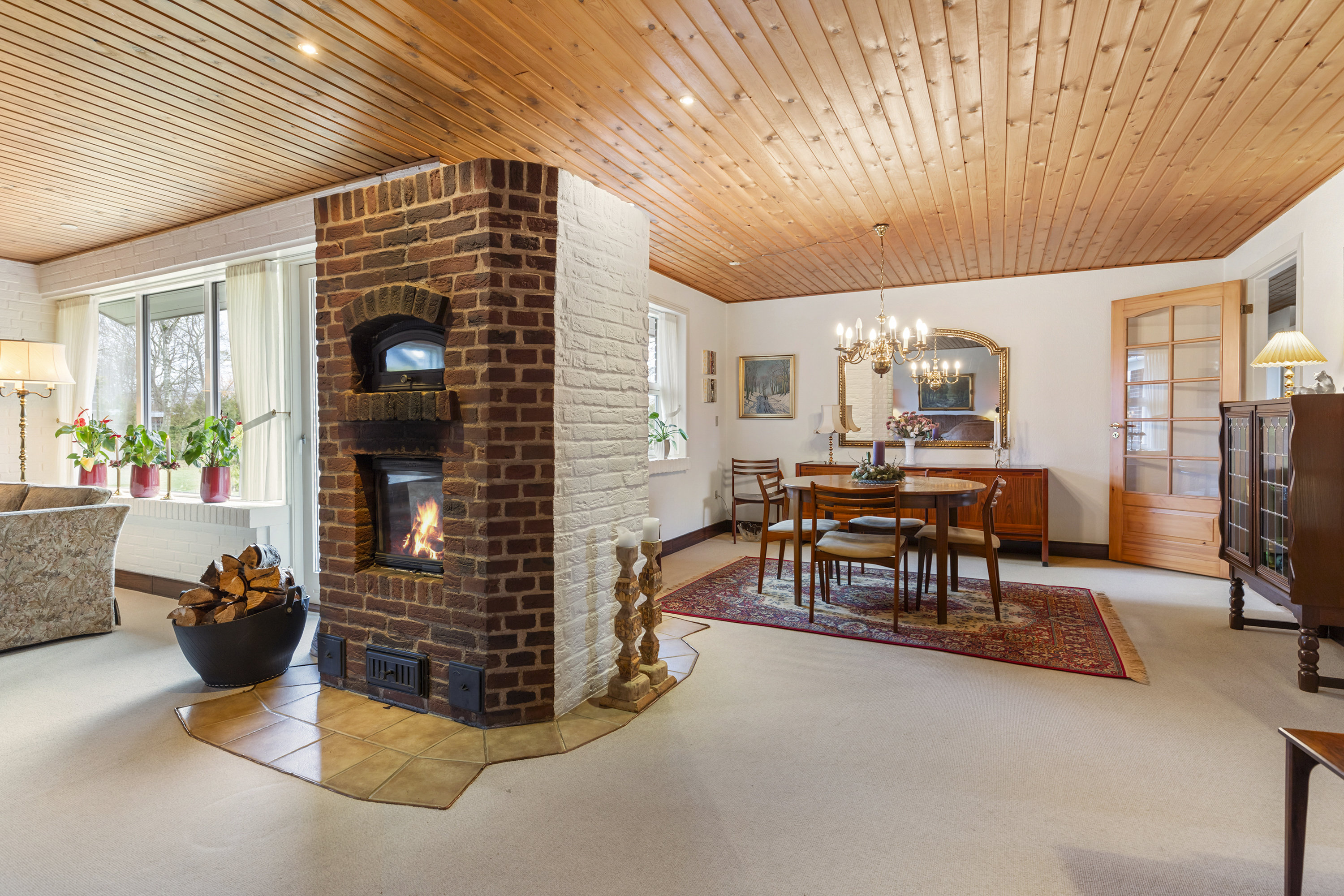 Fremhævet stue billede i fuldskærmstilstand. Billede af Valmuemarken 12, Halvrimmen, 9460 Brovst